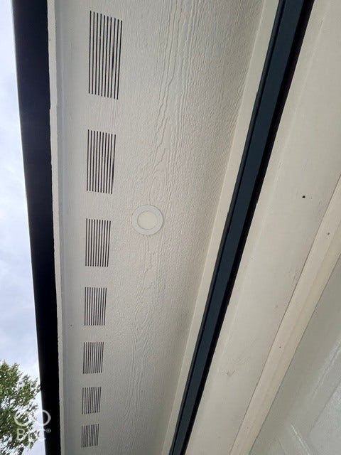 252 Indiana Street, Plainfield, IN 46168 Exterior soffit with recessed lighting and ventilation
