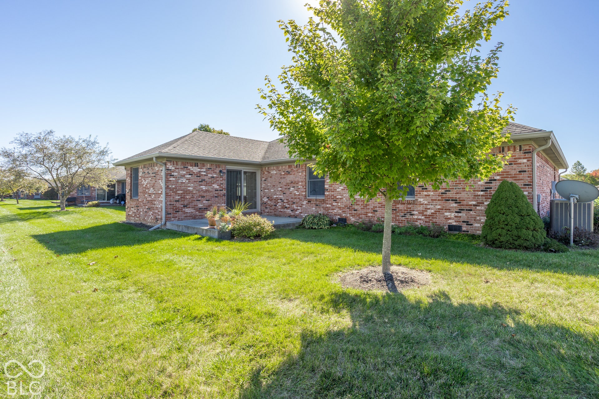 Rear of property