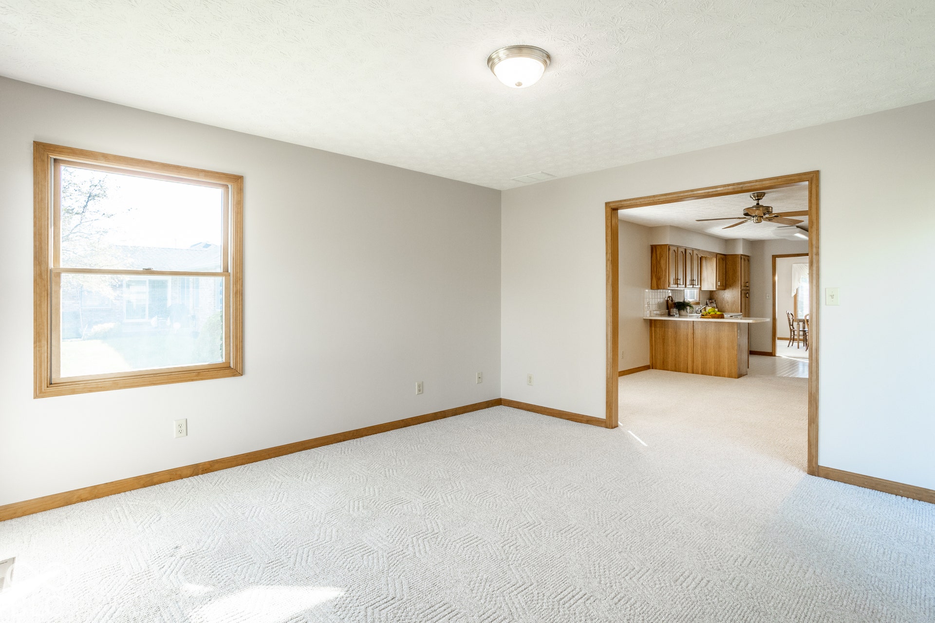 Sunroom looking into Kitchen