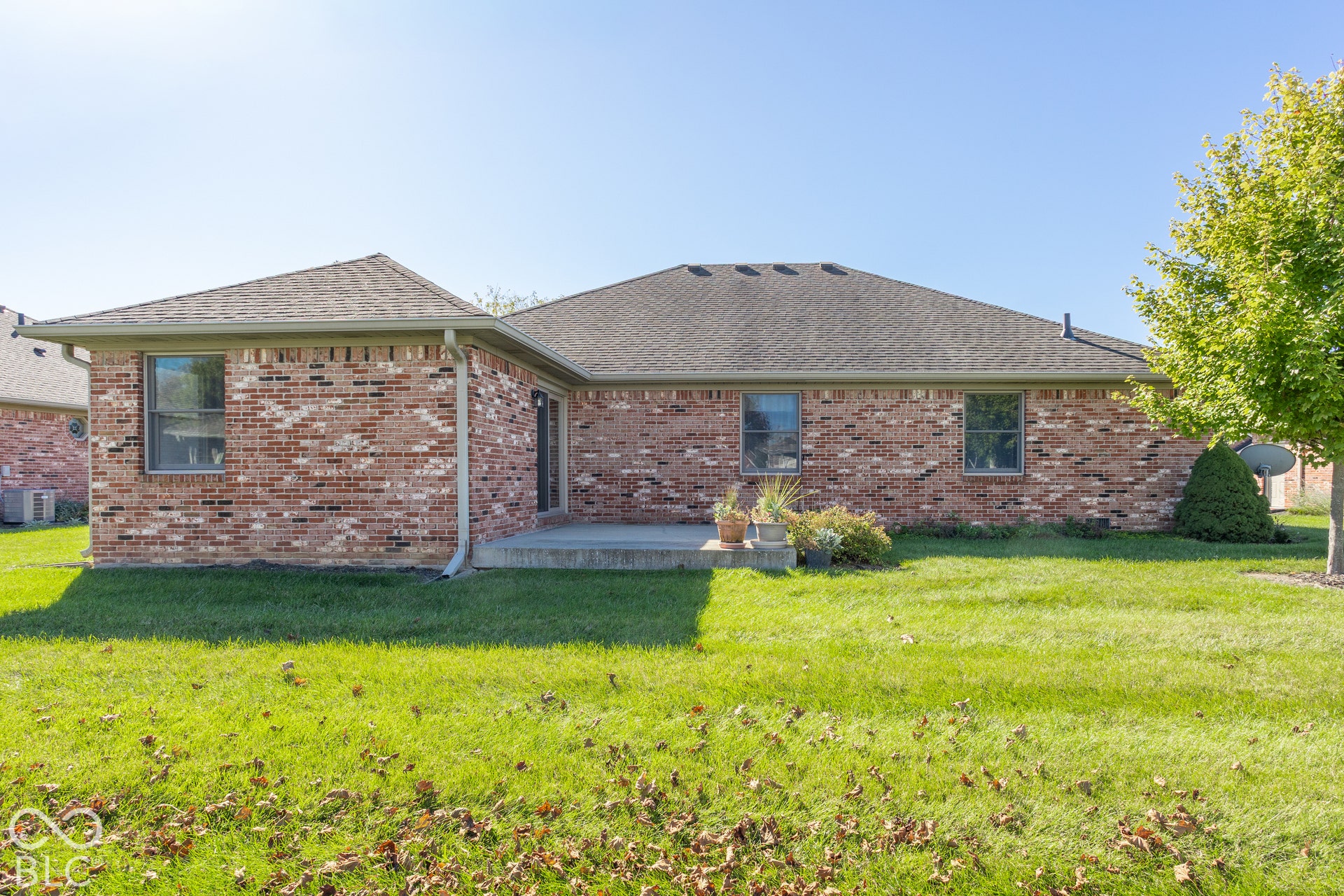 Rear of property