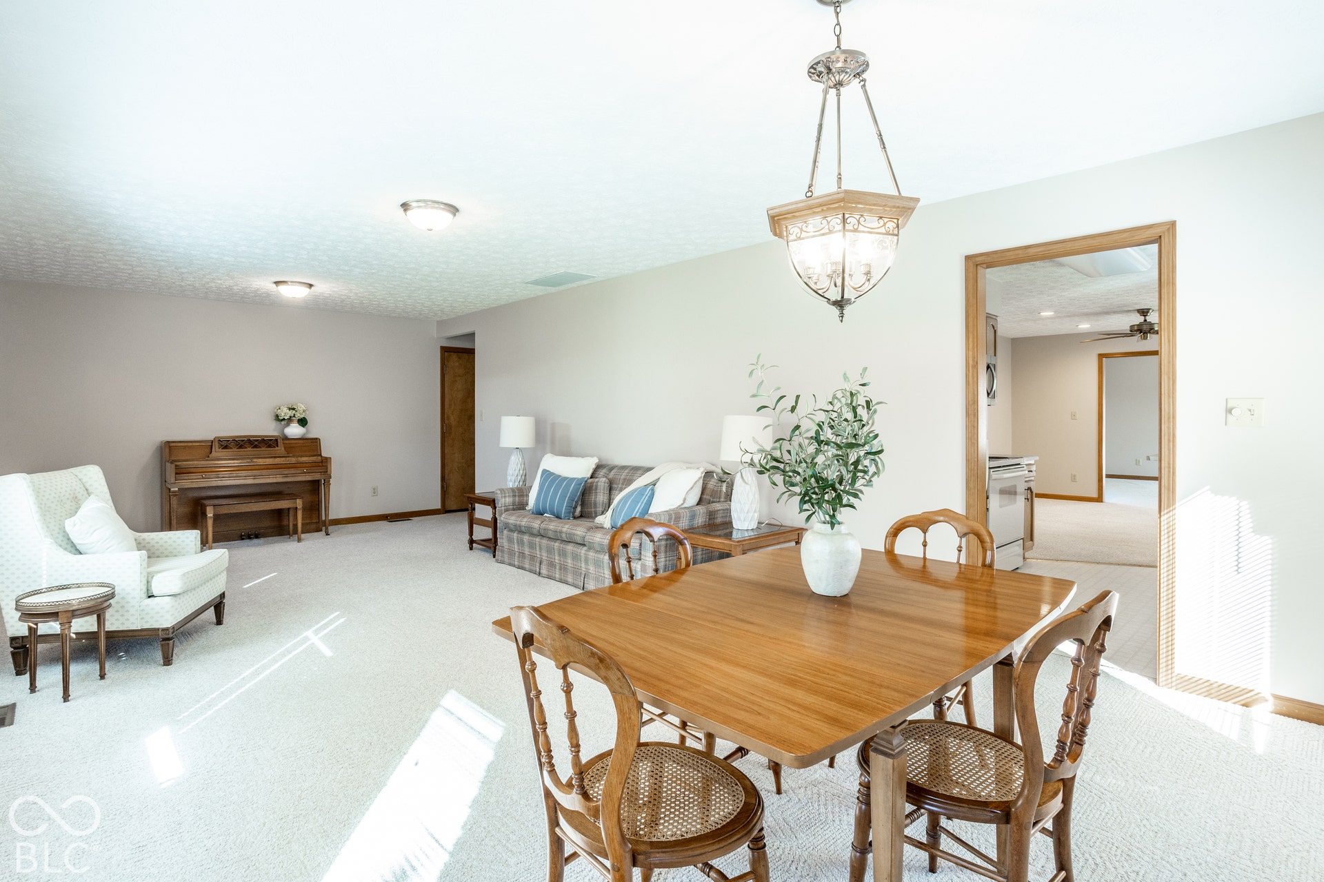 Formal living and dining rooms