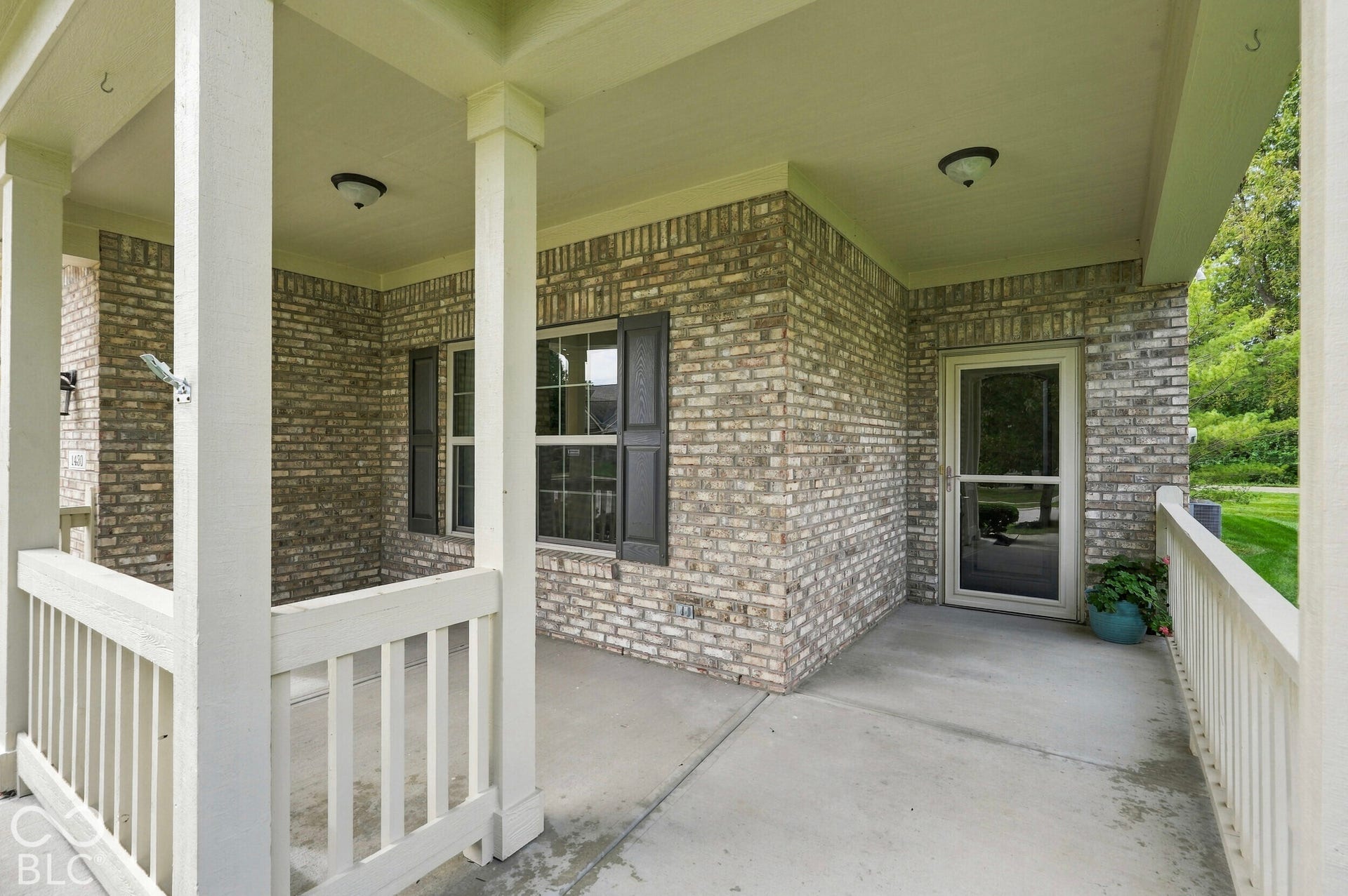 Covered front porch.