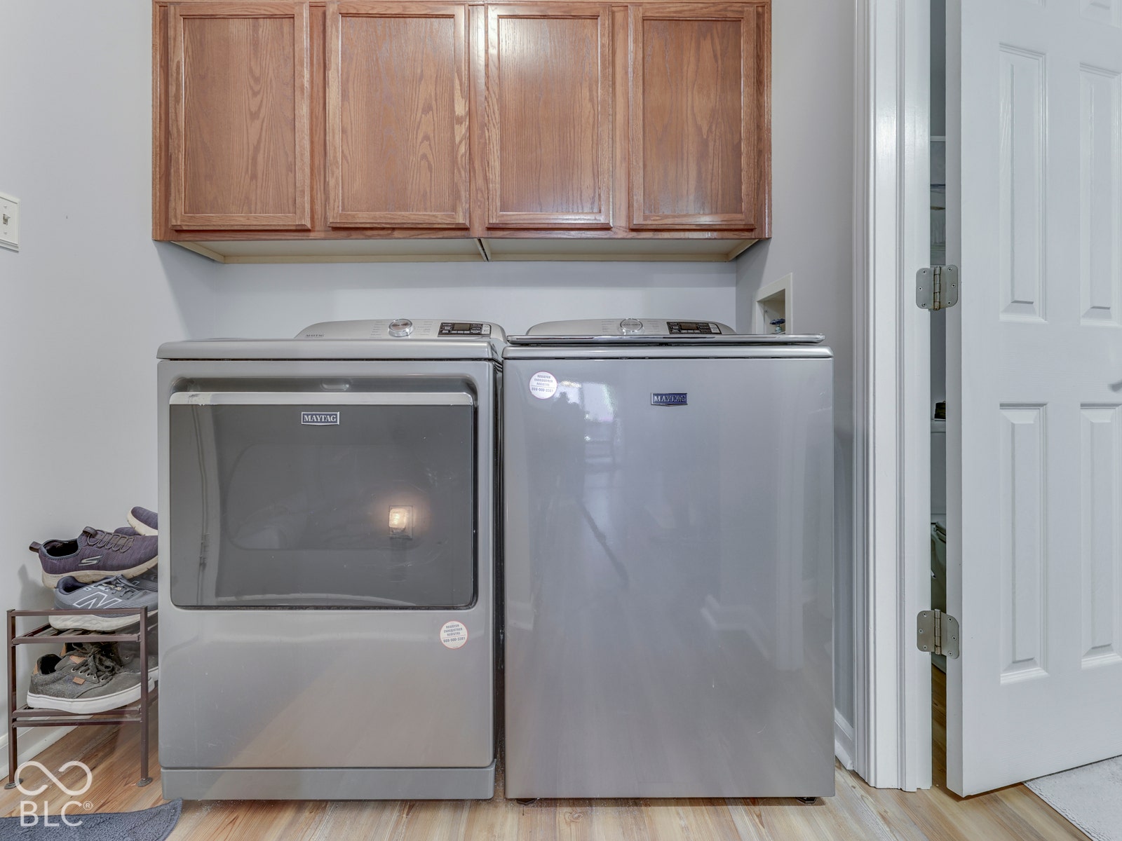 Laundry room also has direct access to the half bath on the main level