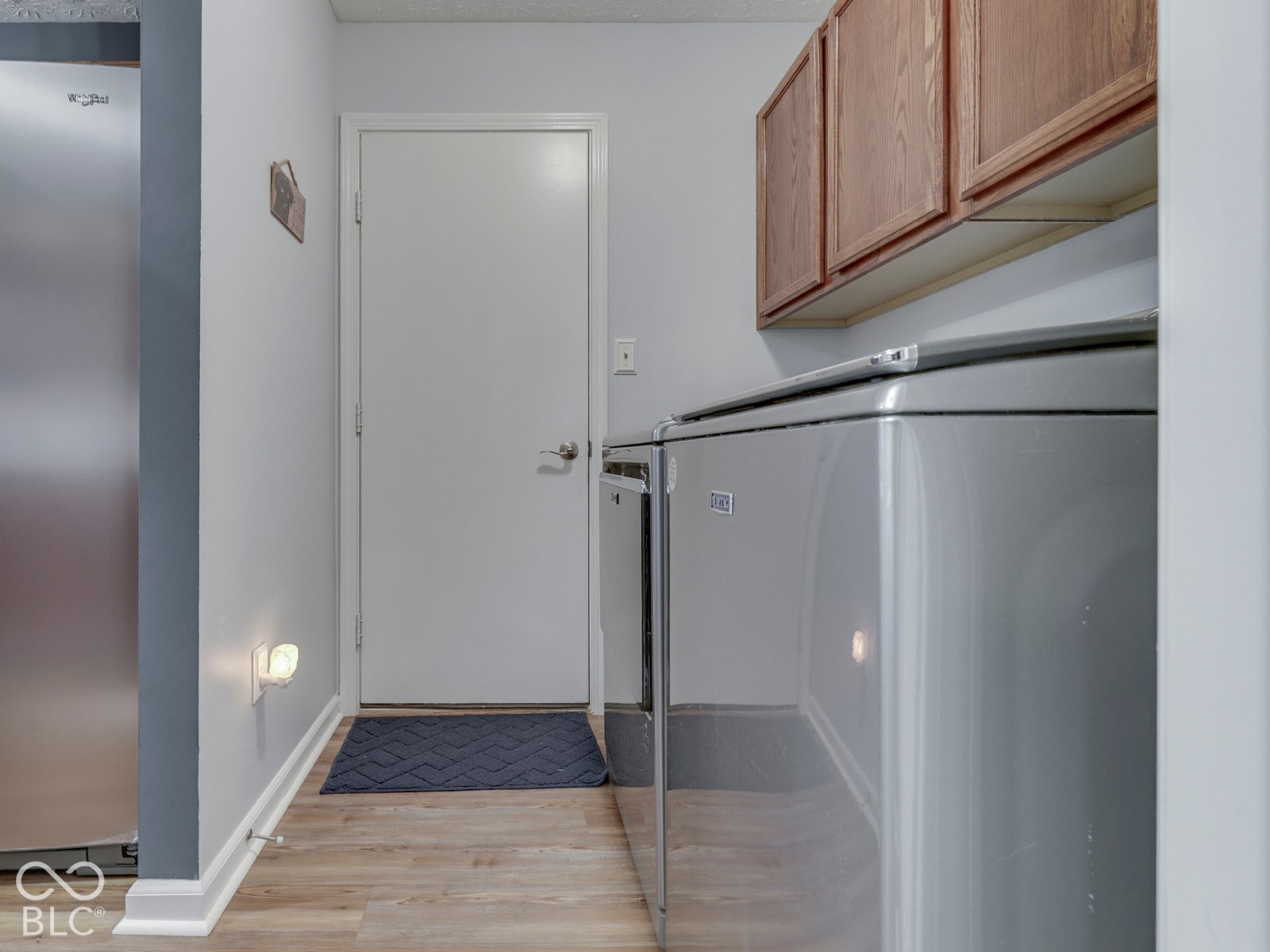Kitchen flows through the laundry room and out to the garage