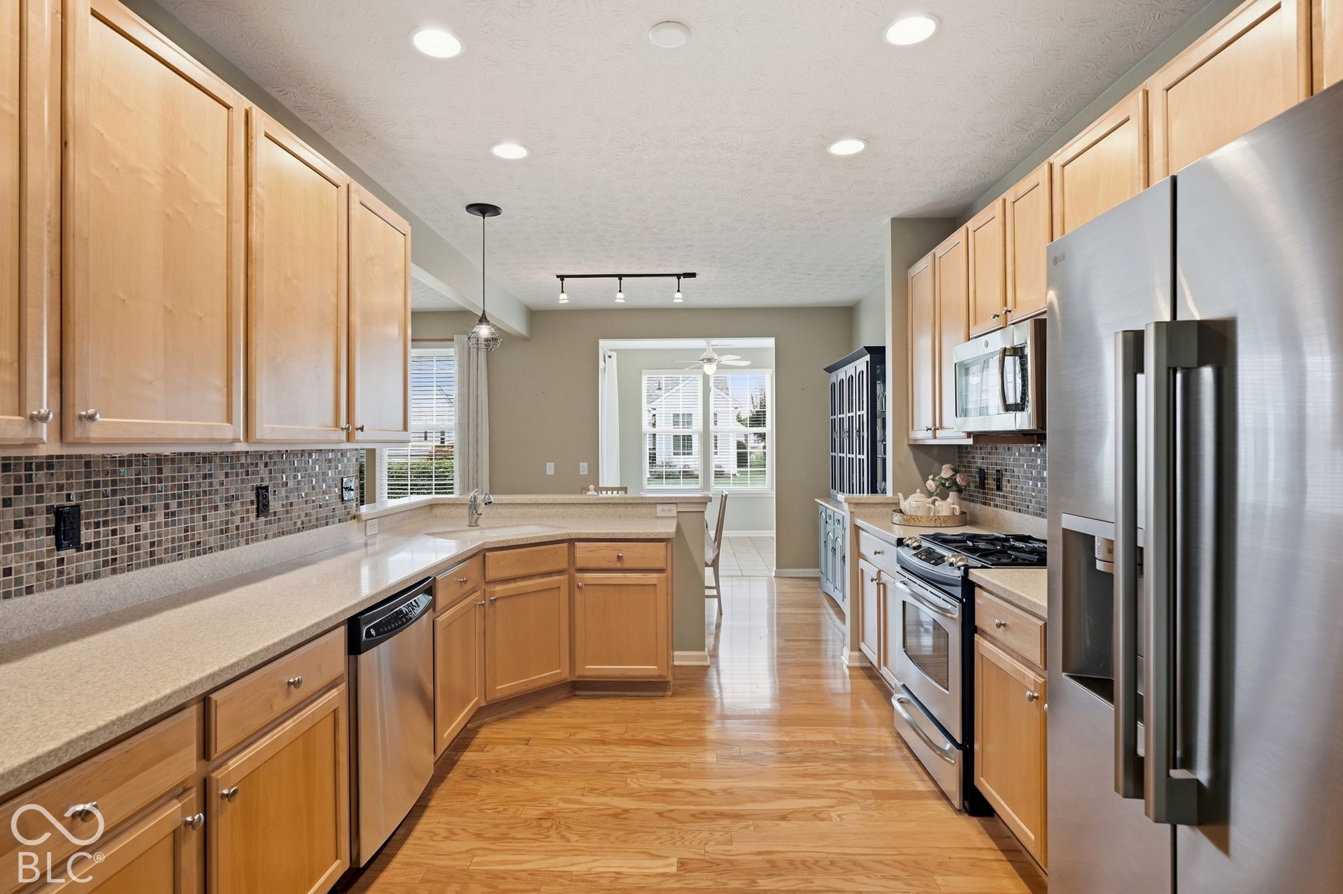The home has a gas stove.