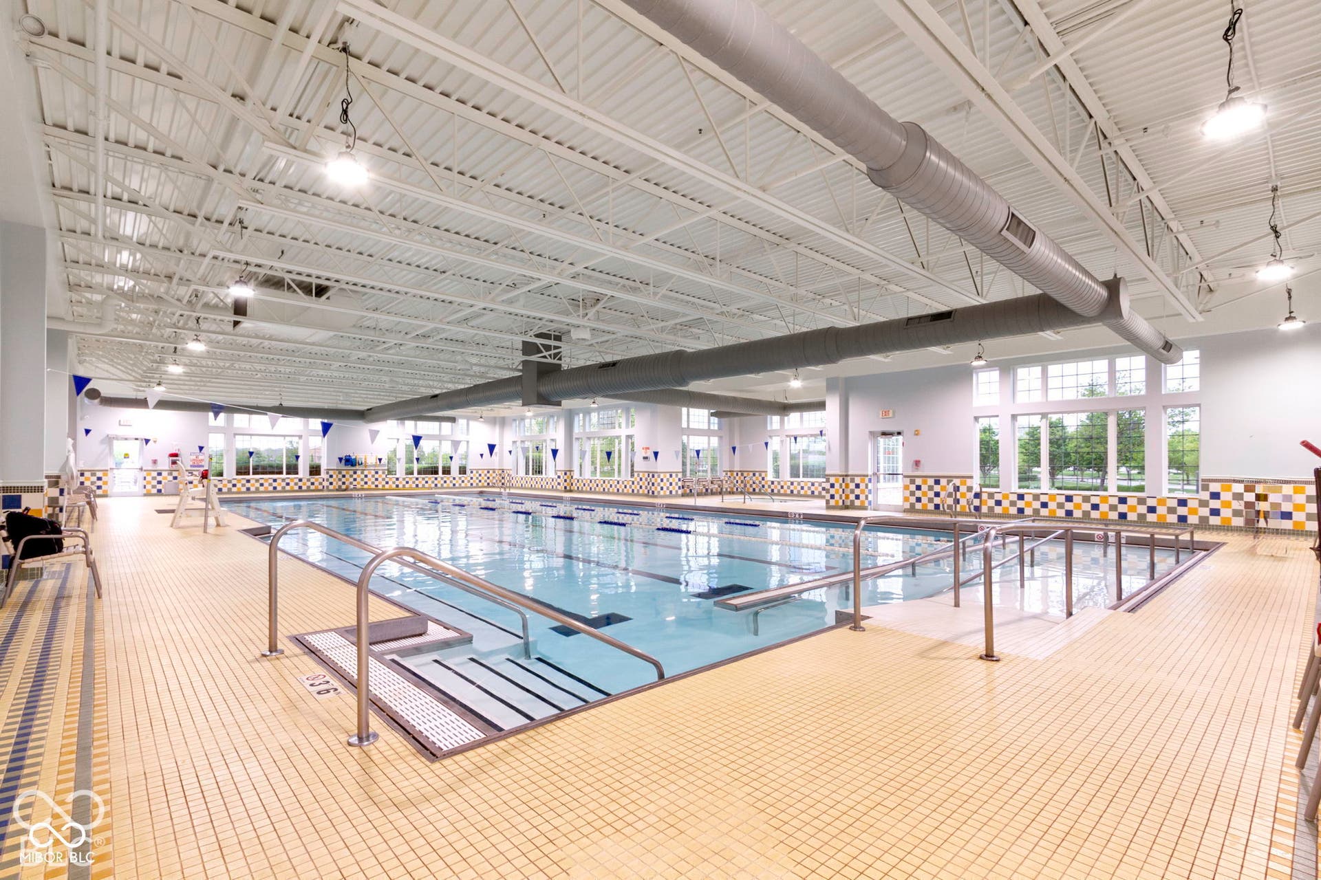 The indoor pool.