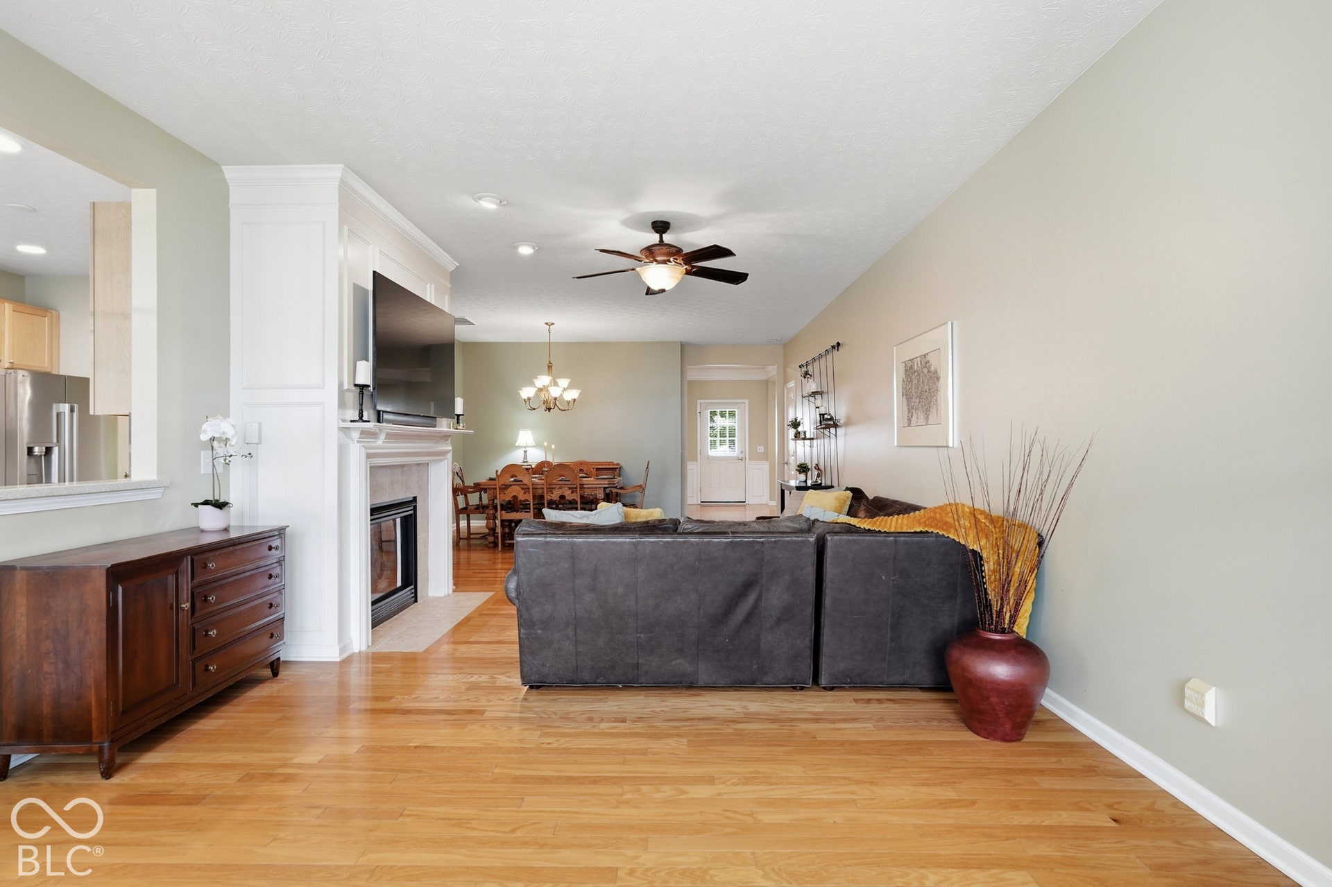 A large and spacious living area.