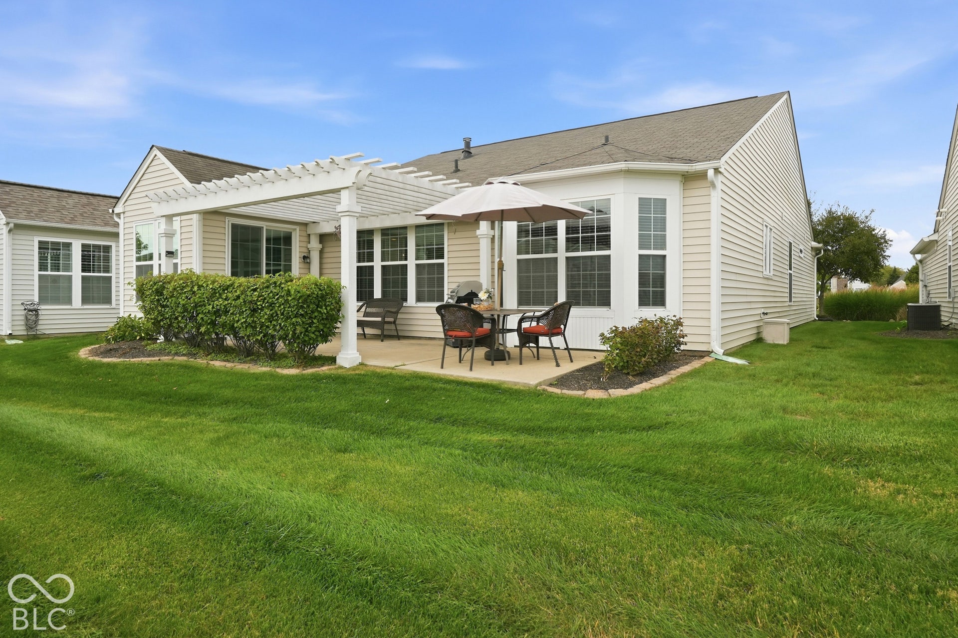 Enjoy the backyard for a quiet evening or an afternoon with friends.