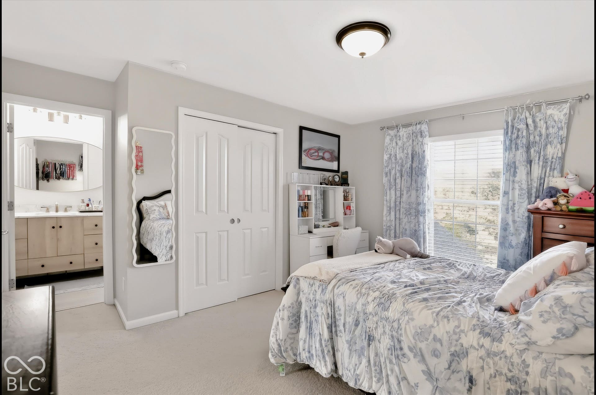 2nd upstairs bedroom with recently renovated ensuite (2025)