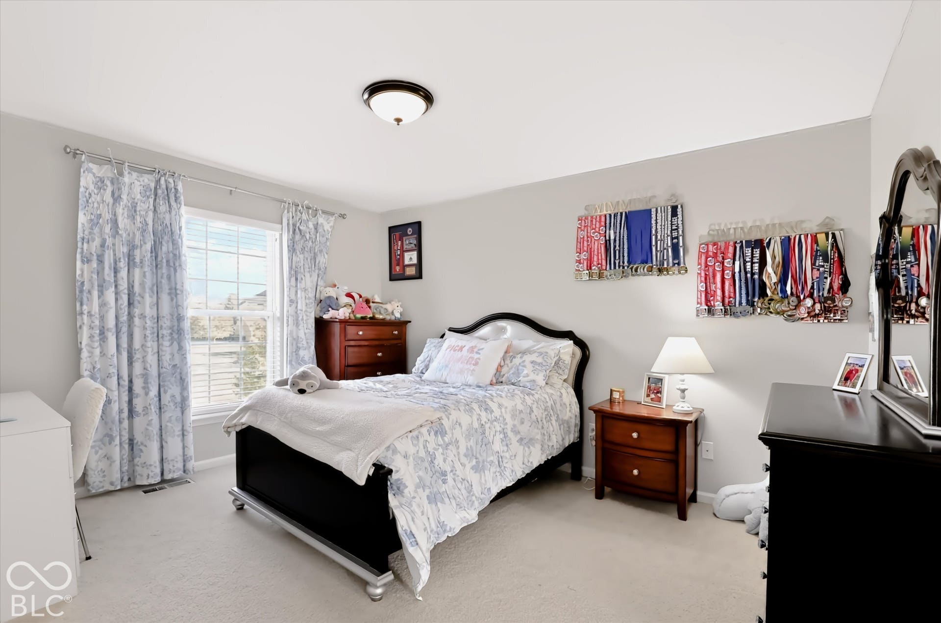 2nd upstairs bedroom with recently renovated ensuite (2025)