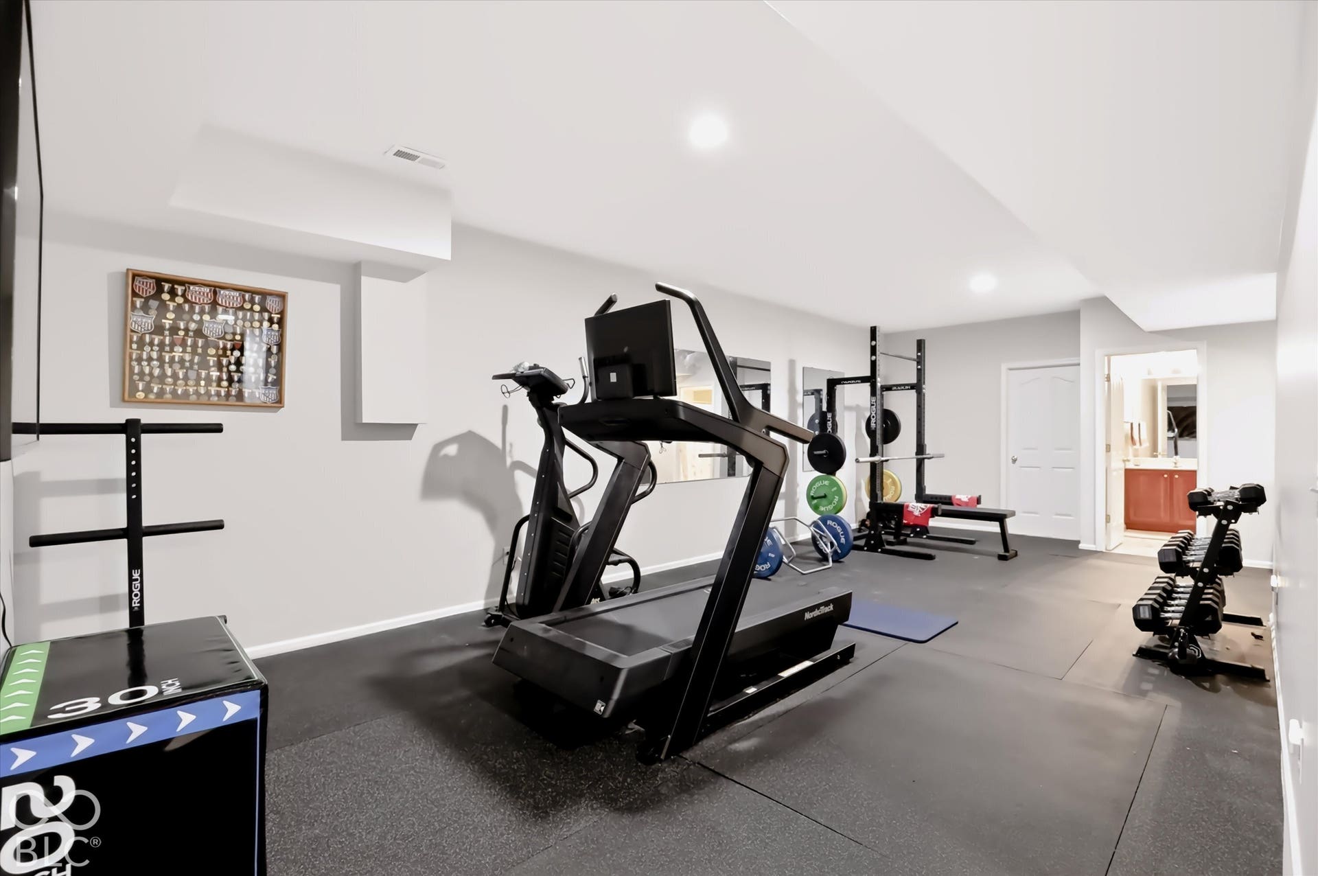 Plenty of space for an exercise room in your massive basement!