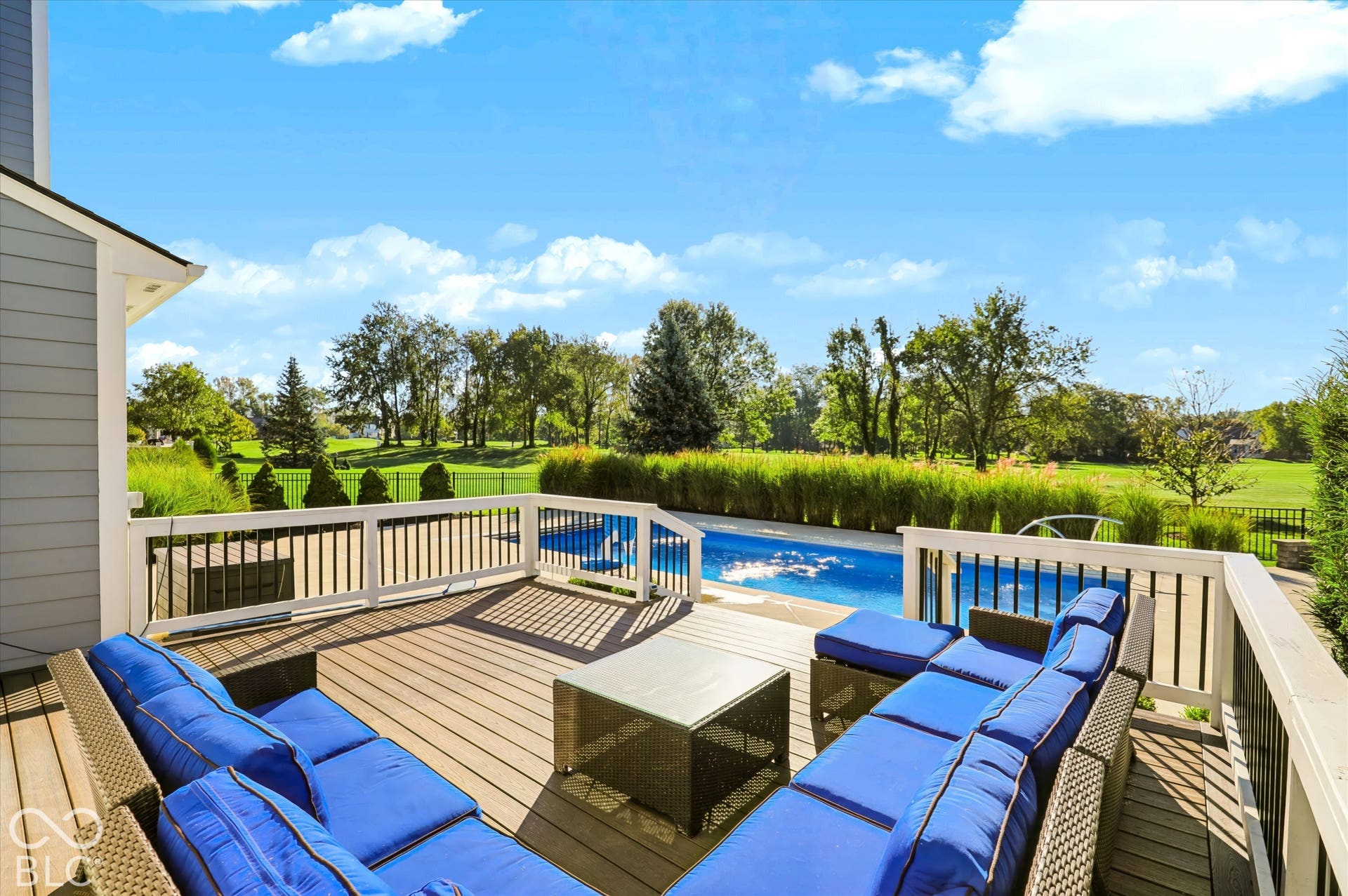 Entertaining is a must in this backyard!