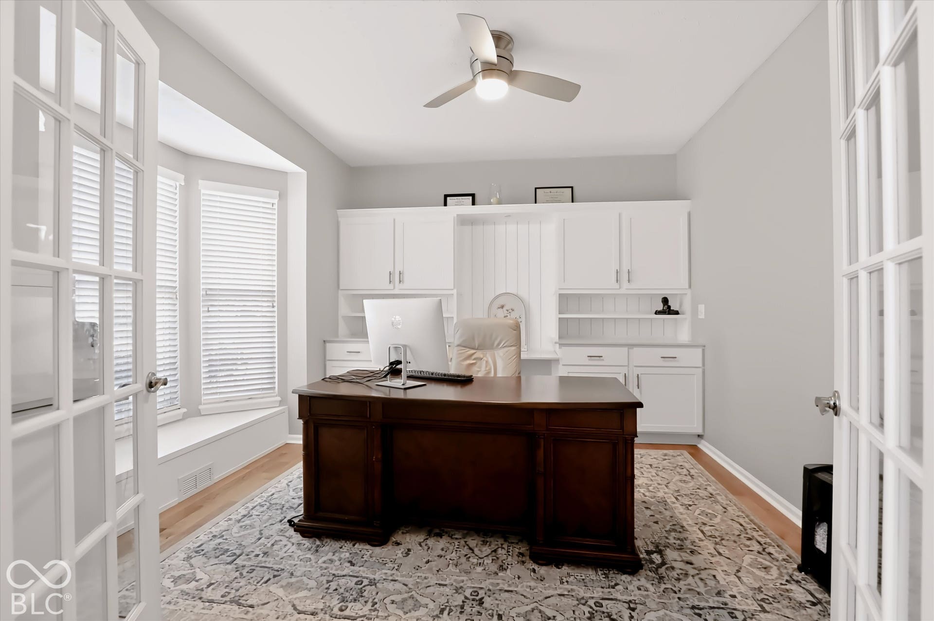Custom built-ins added in 2025. Airy & spacious.
