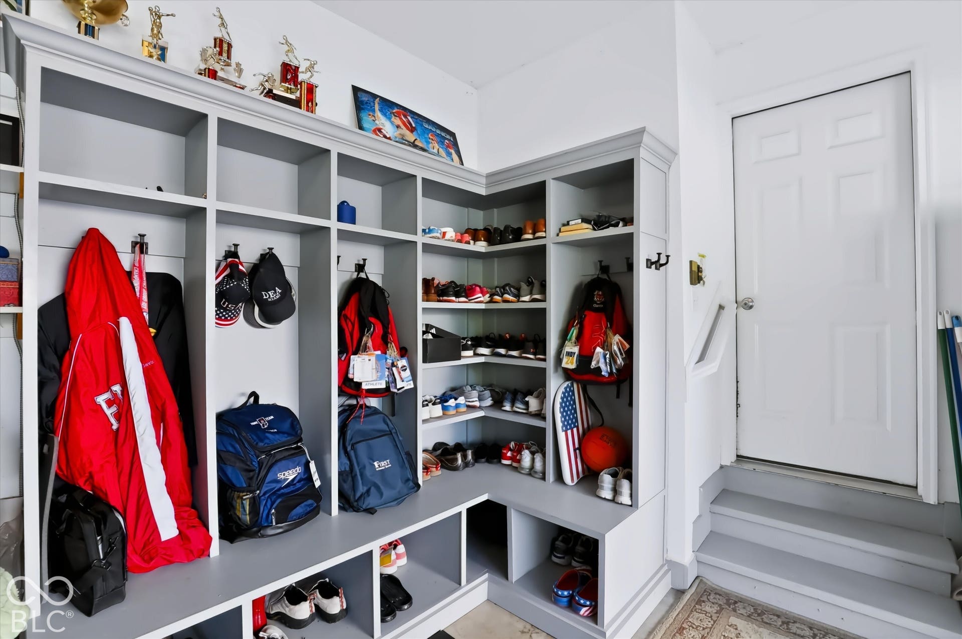 Custom Boot Bench in your spacious 3 car garage - you'll never bring the mess inside!