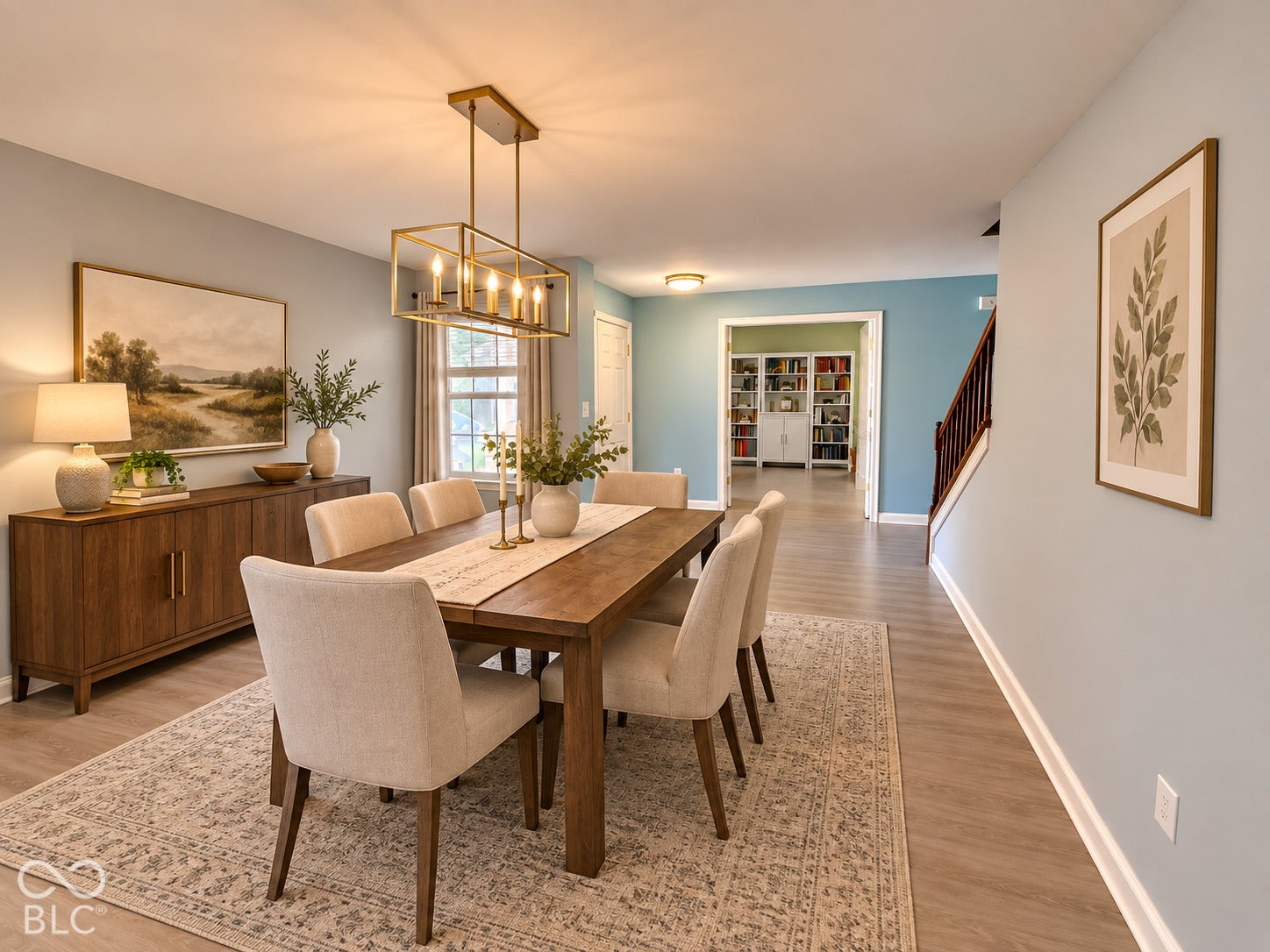 Virtually Altered - Virtual re-staging of dining room