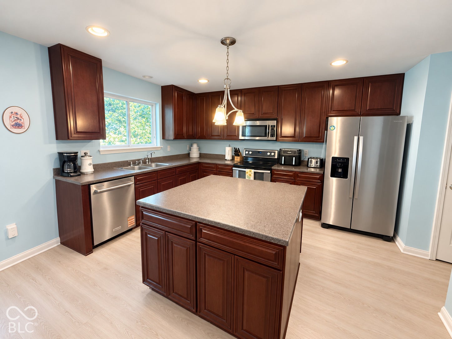 Kitchen with Granite counters, stainless appliances, and plenty of cabinet space