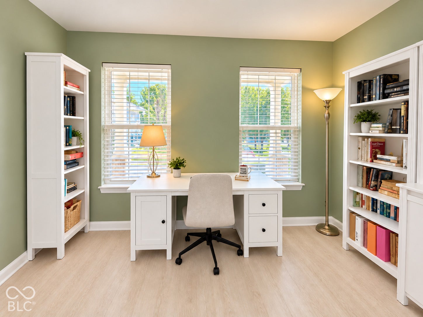 Office with lots of natural light