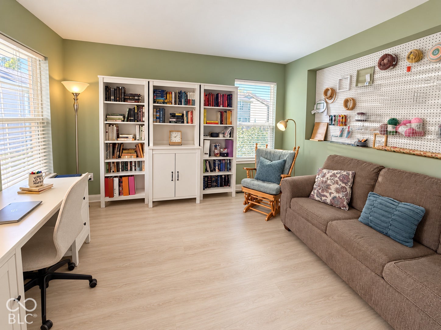 The perfect work-from-home space or craft room!