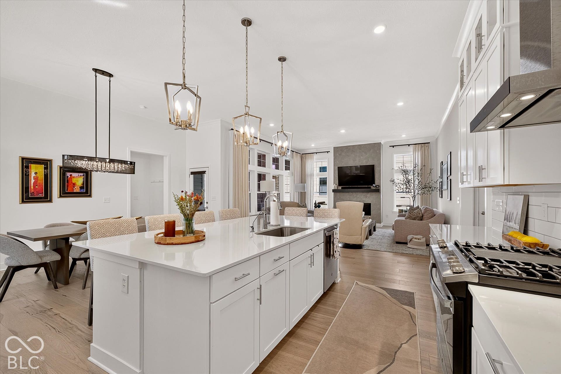 1405 Lake Haven Lane, Westfield, IN 46074 Expansive kitchen island with a built-in sink and seating