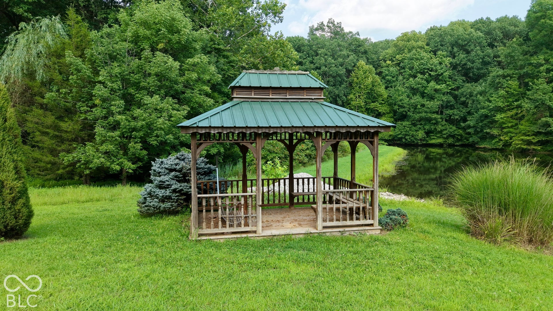 Beautiful waterfront gazebo