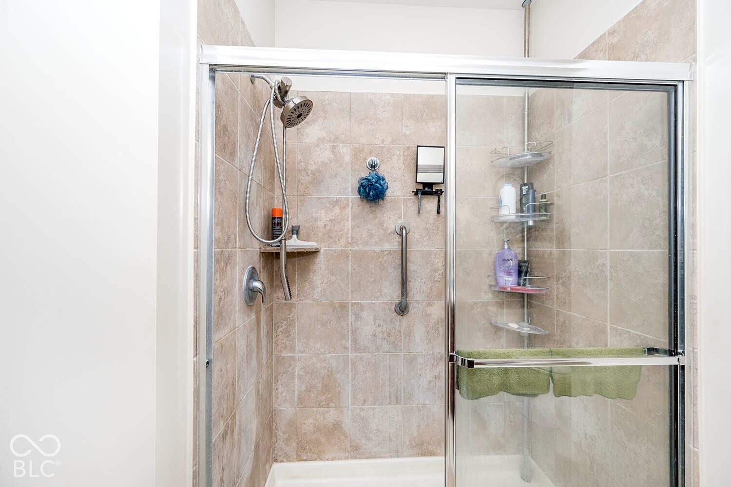 The primary bathroom also has an extra large shower
