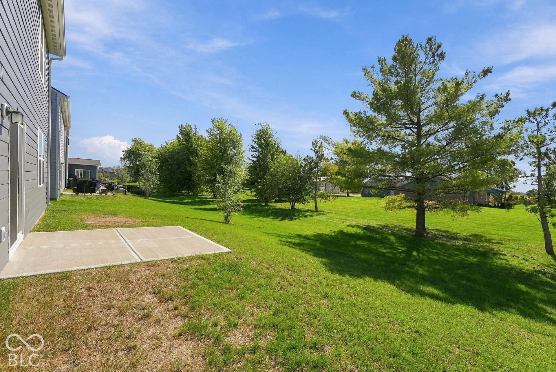 Mature trees at the back of the lot!