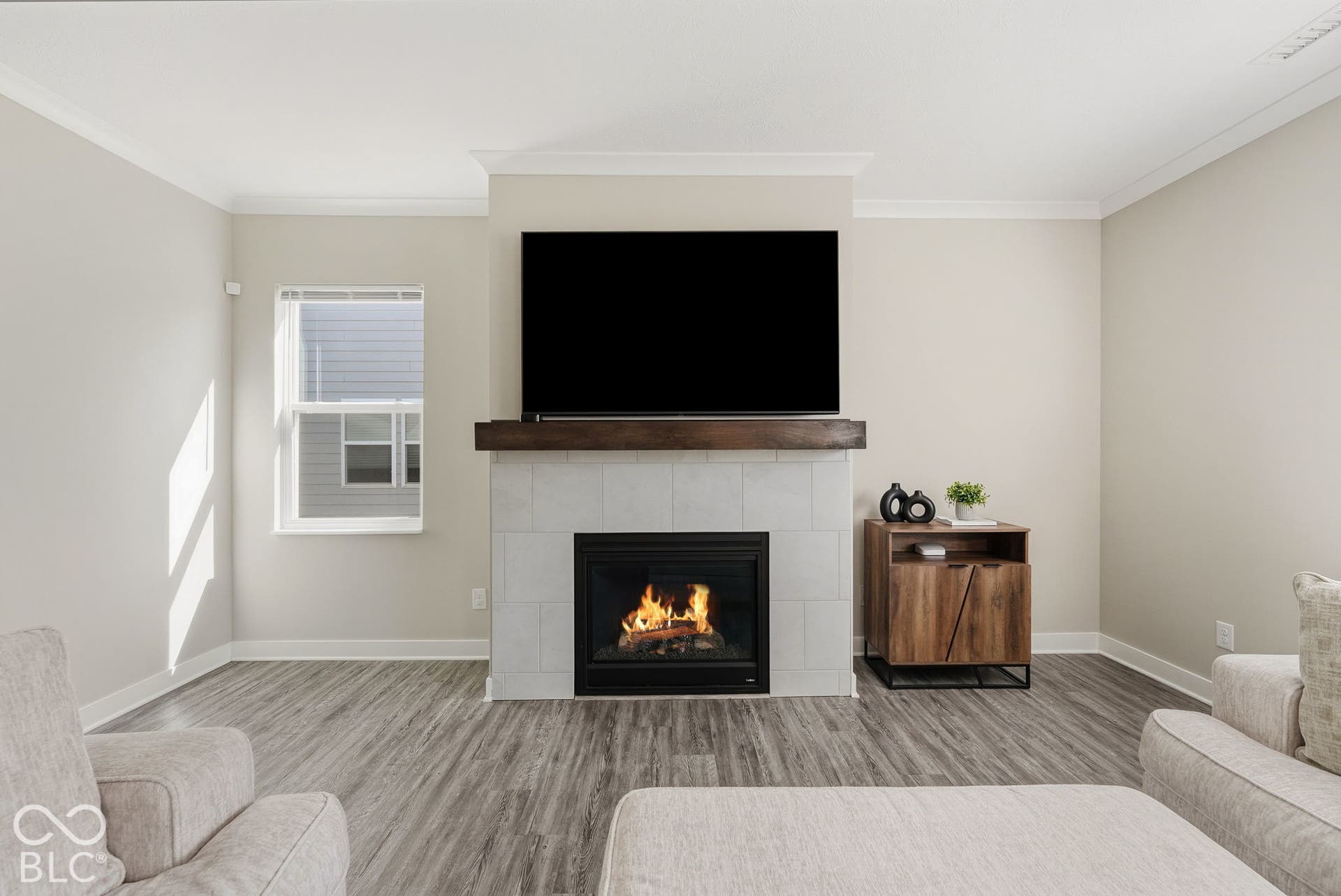 Cozy up by the gas fireplace!
