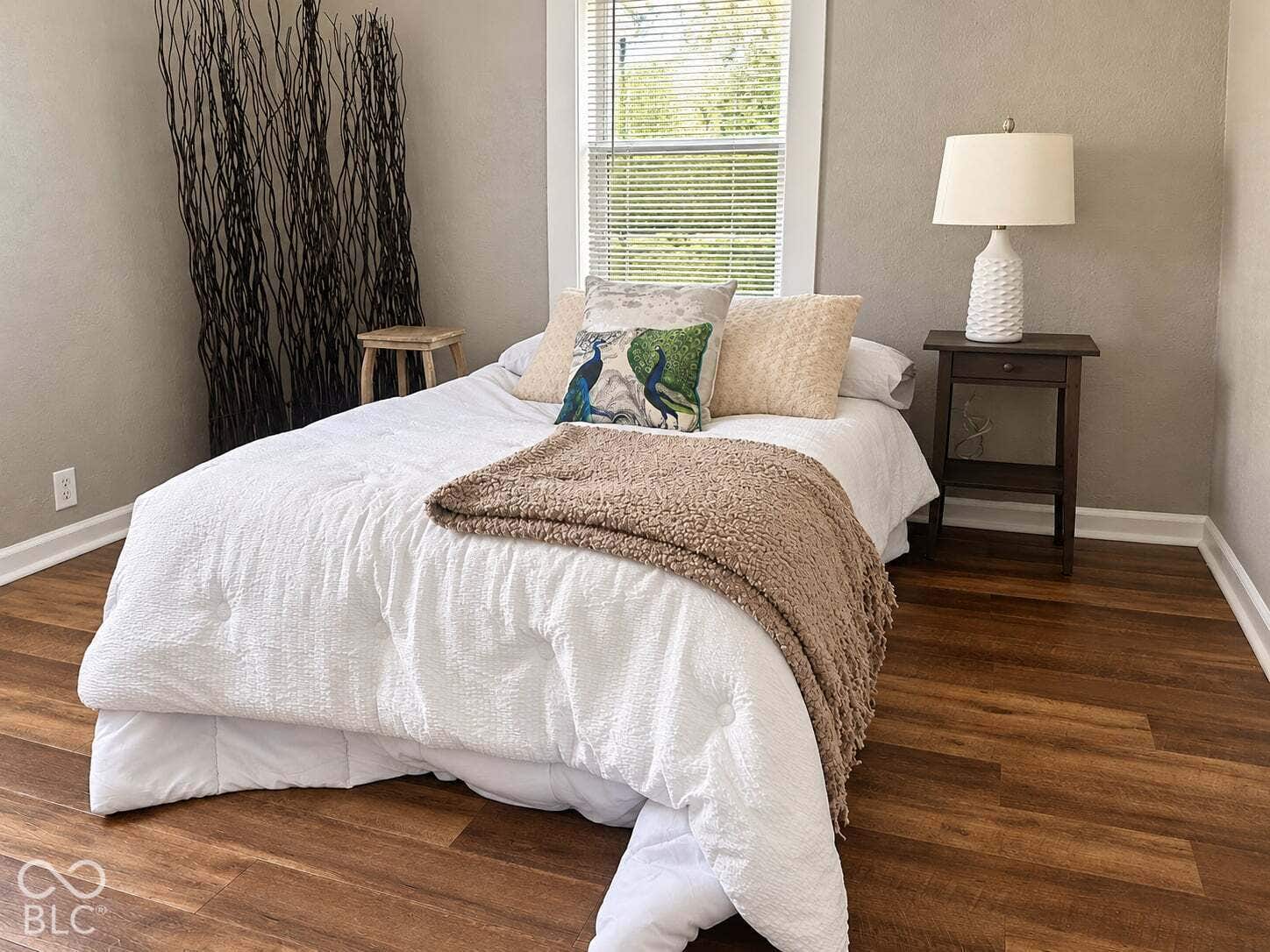 First bedroom on the main level.