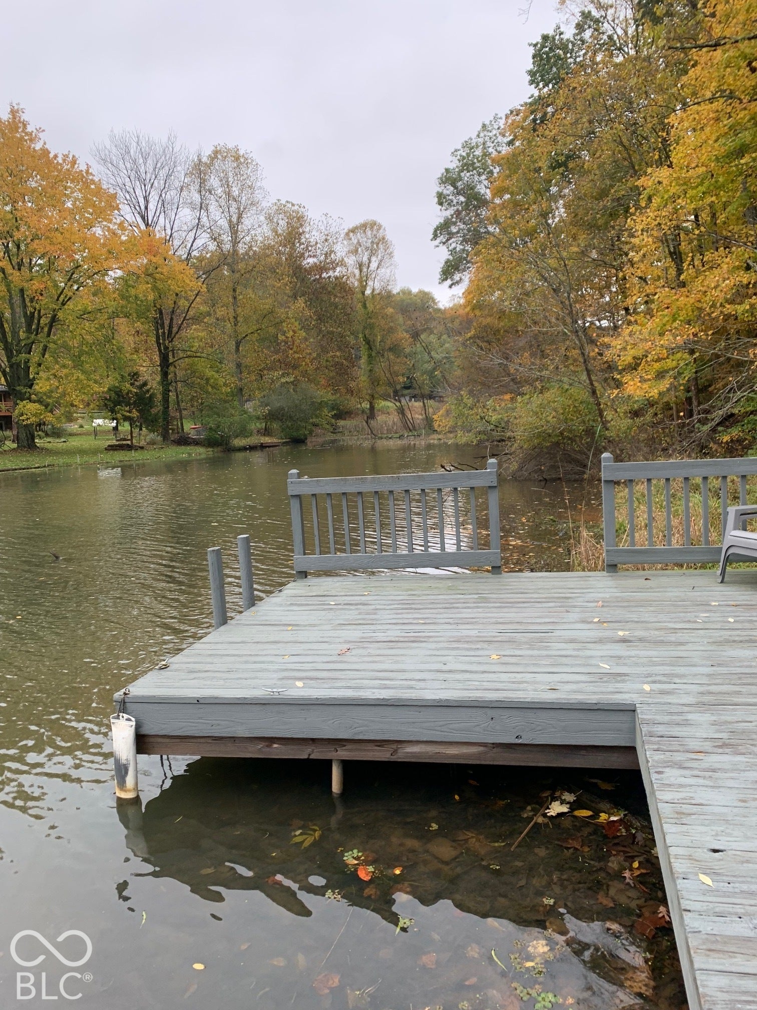 End of cove typically when lake isn't drained