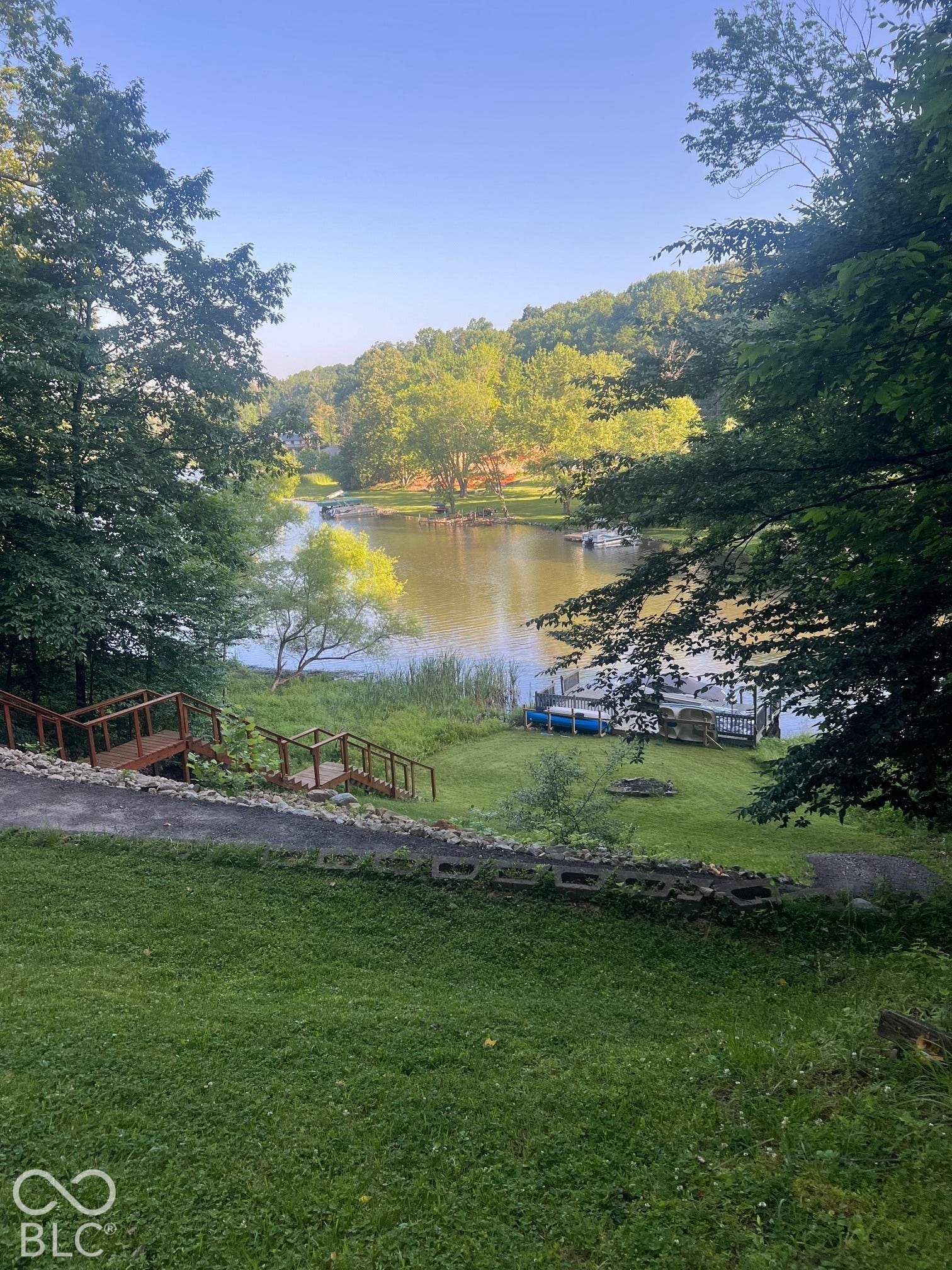 View of cove before water was drained. Should fill back up naturally by summer.