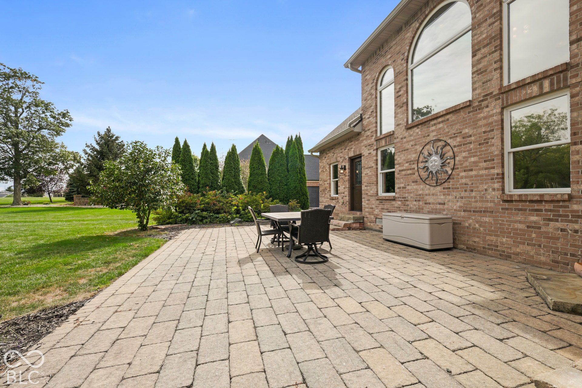 5976 E Holes Crossing Drive, Crawfordsville, IN 47933 PAVER PATIO ON THE BACK OF THE HOME