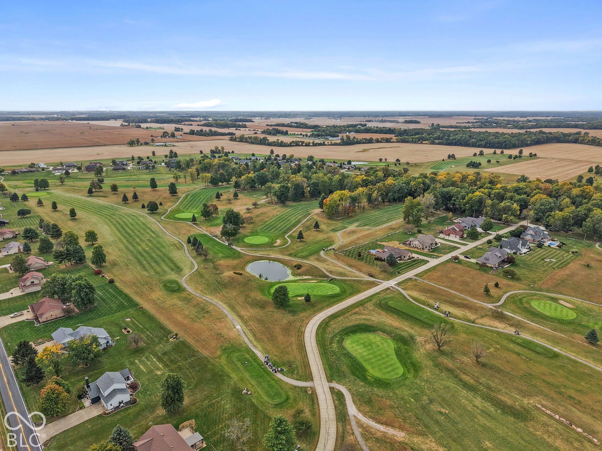 5976 E Holes Crossing Drive, Crawfordsville, IN 47933 ARIAL VIEW OF THE GOLF COURSE