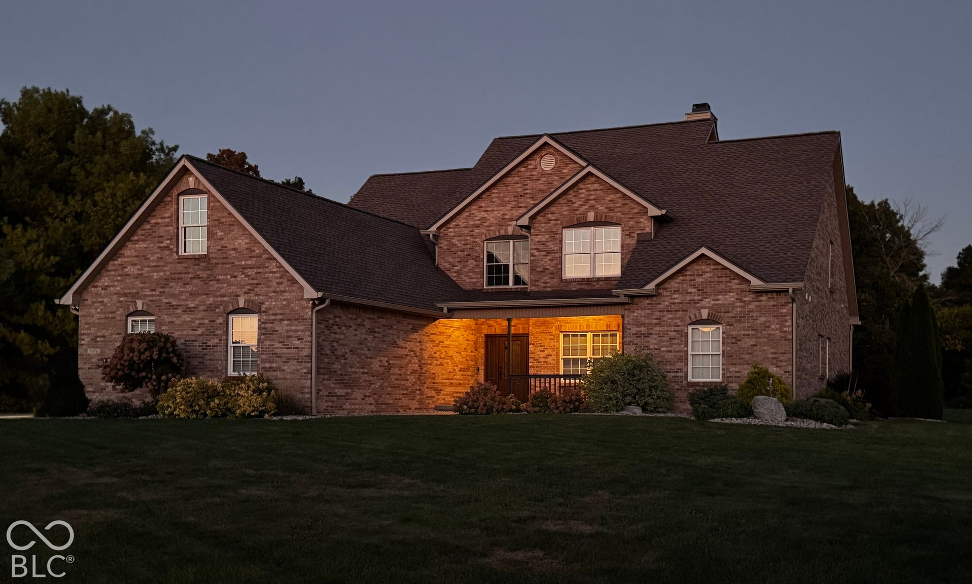 5976 E Holes Crossing Drive, Crawfordsville, IN 47933 TWILIGHT VIEW OF HOME