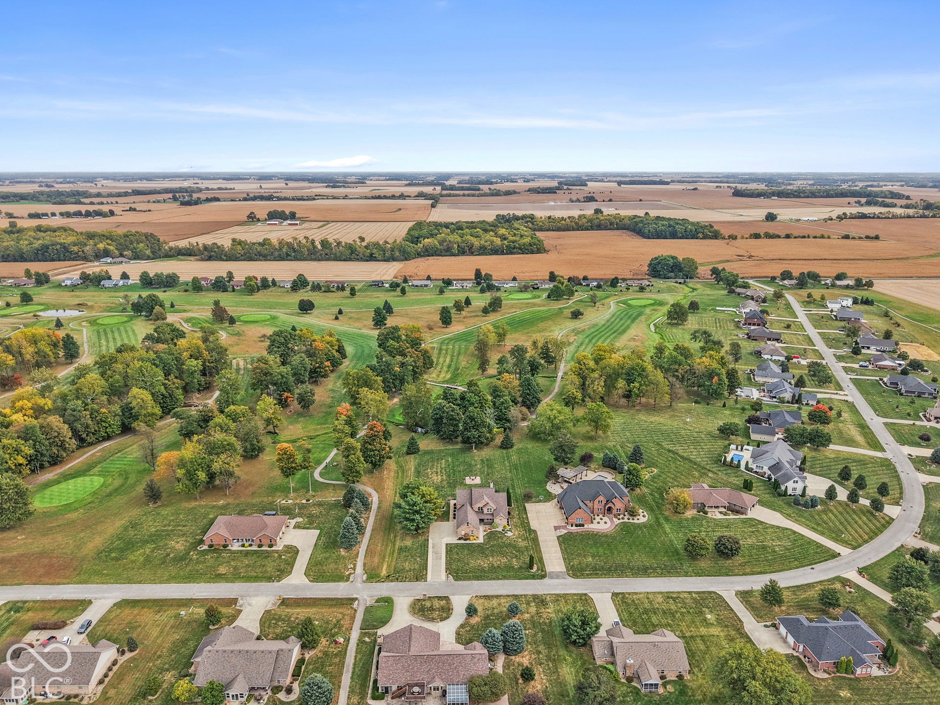 5976 E Holes Crossing Drive, Crawfordsville, IN 47933 ARIAL VIEW OF THE GOLF COURSE