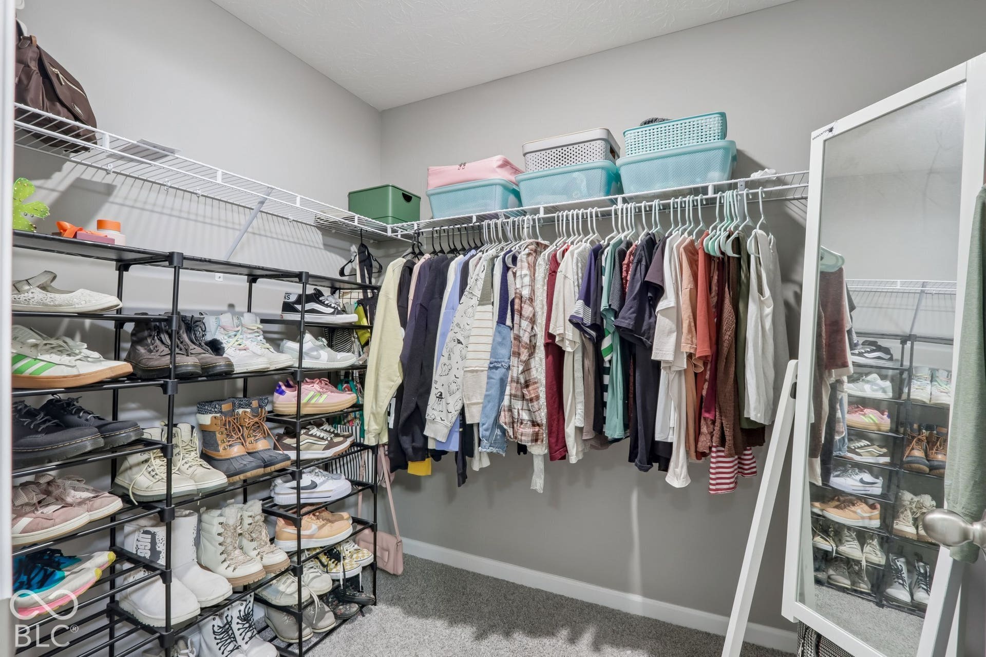 1 of 2 walk-in closets in the primary suite