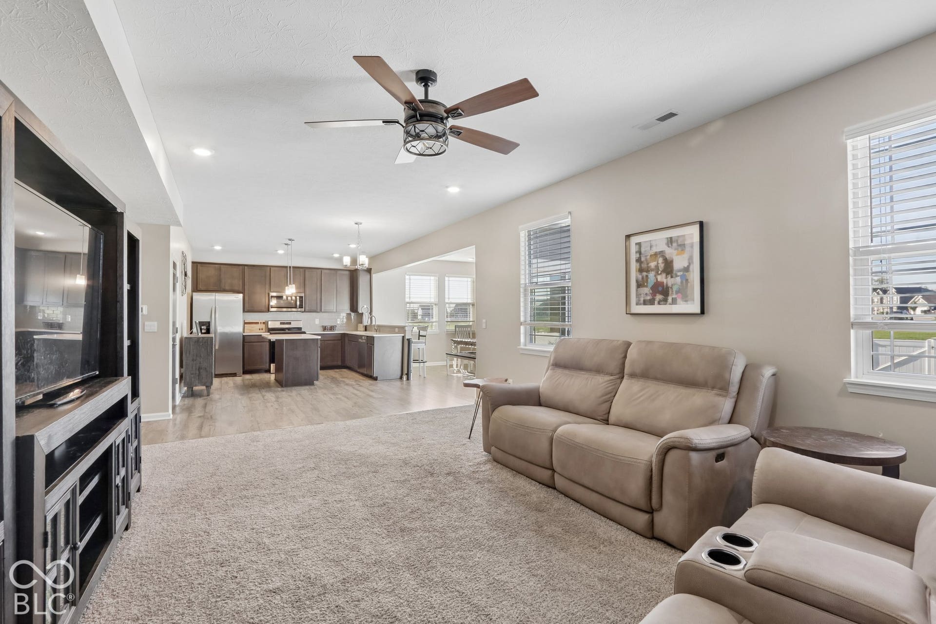 Open-concept living space