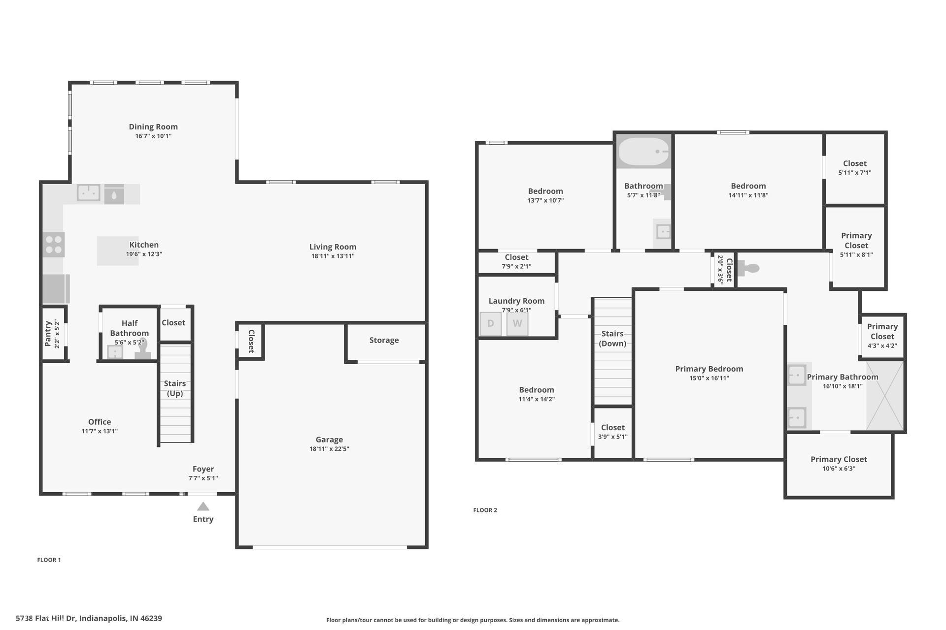 Both floors floor plan - The Bristol by DR Horton