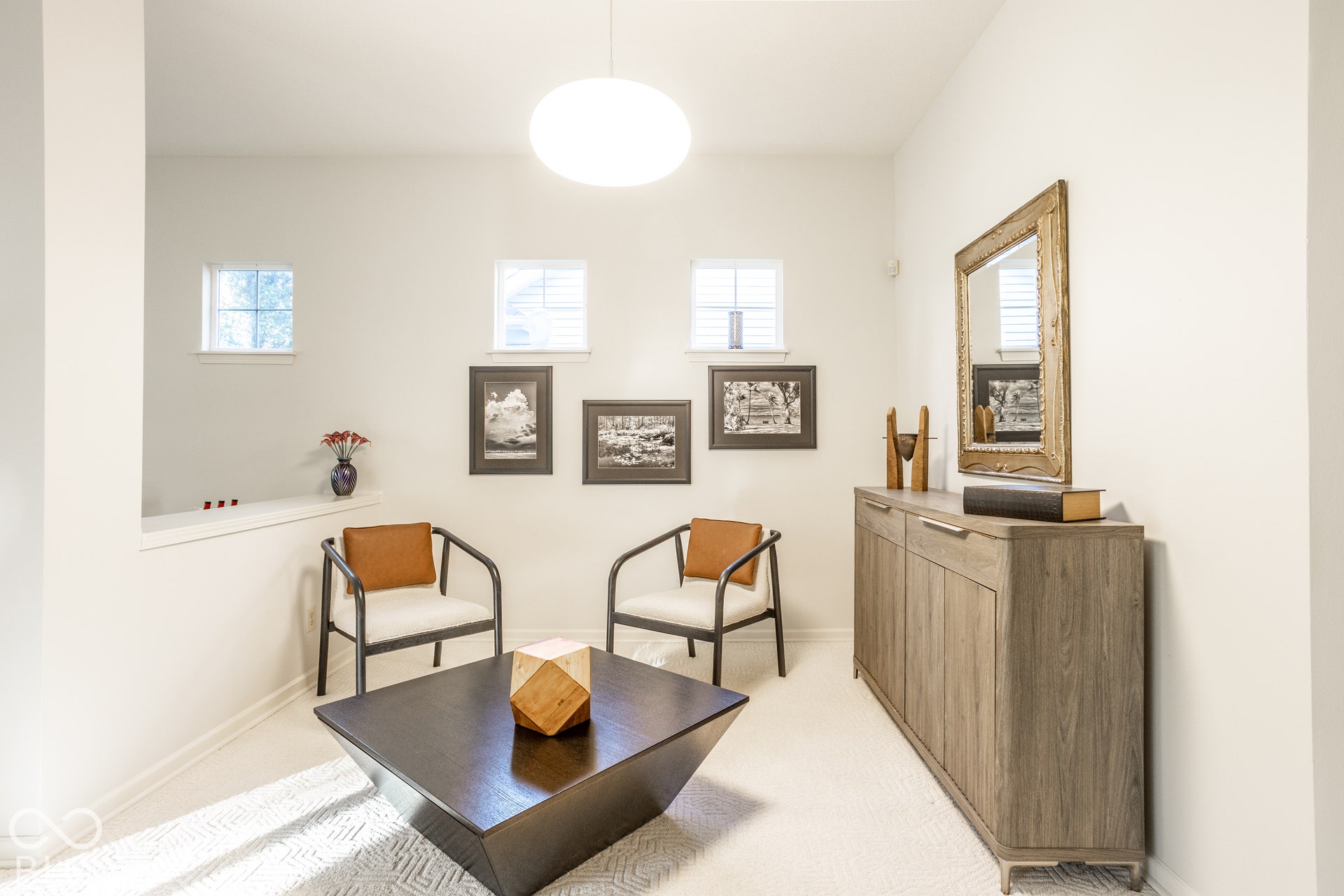 Dining room is being used as a sitting room and is open to Living Room