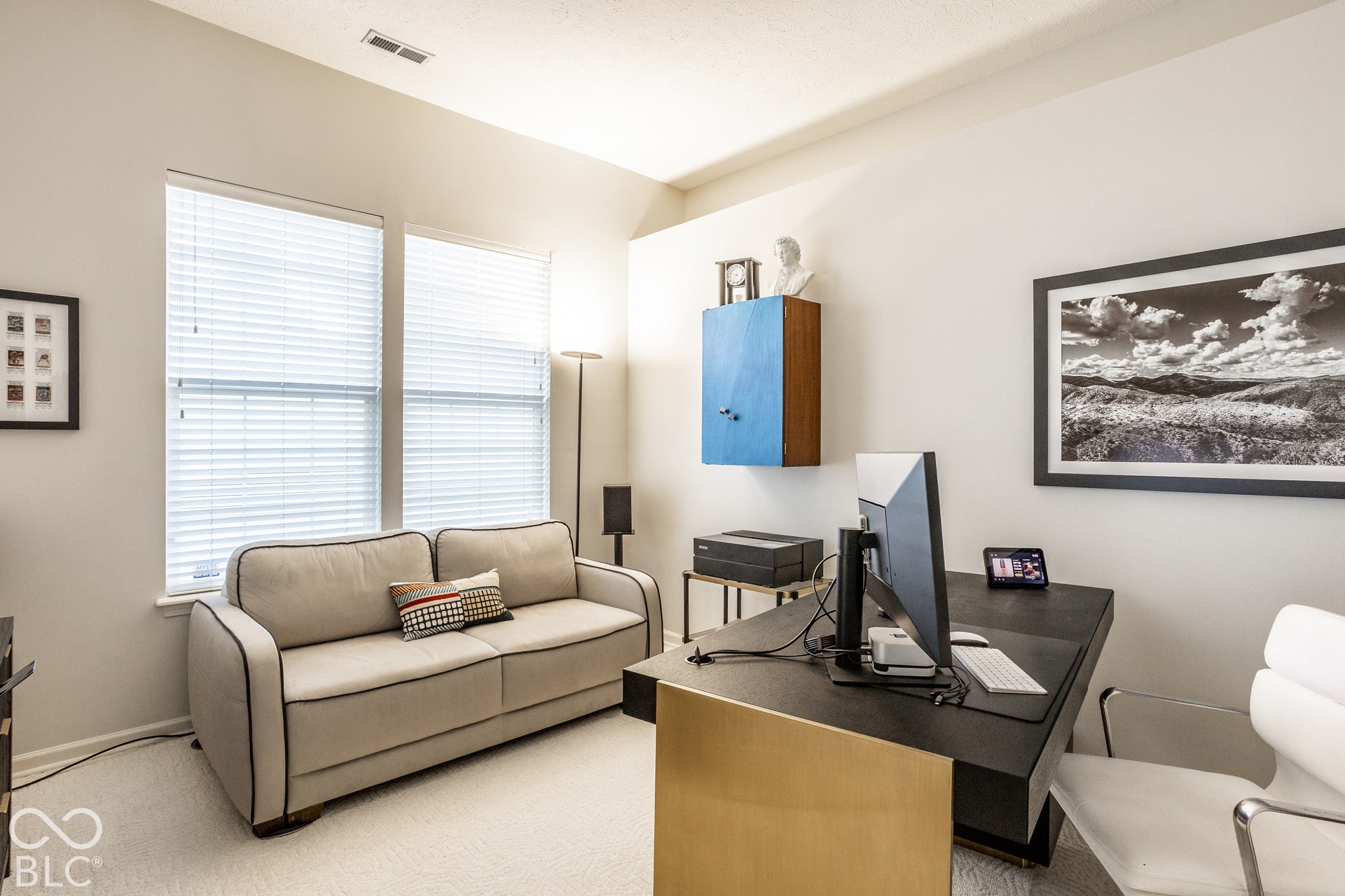 3rd bedroom is being used as an office