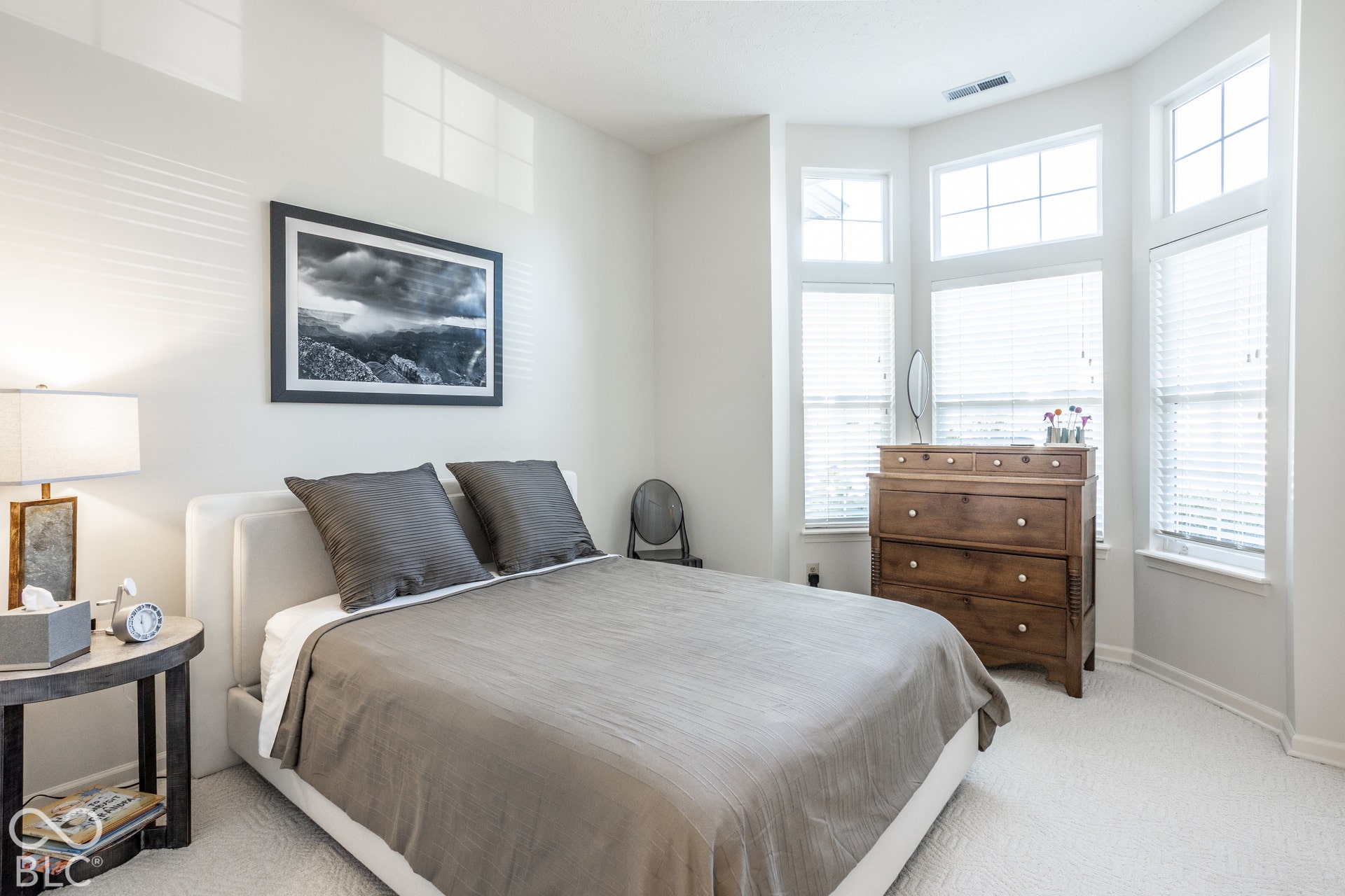 Cheery guest bed with bay window