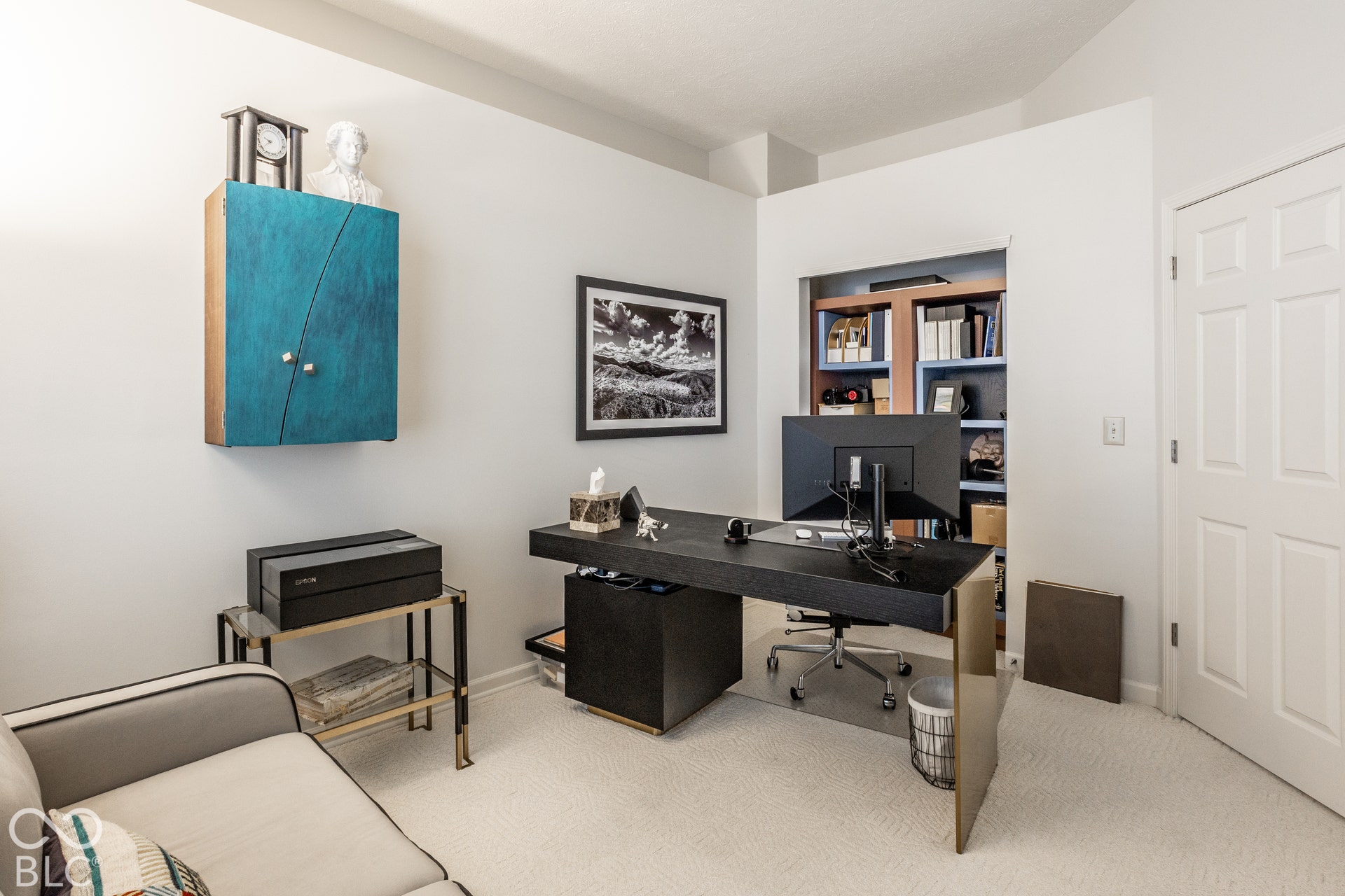 3rd bedroom is being used as an office