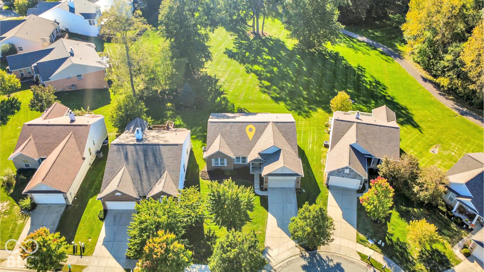 This home is situated on a quiet cul-de-sac