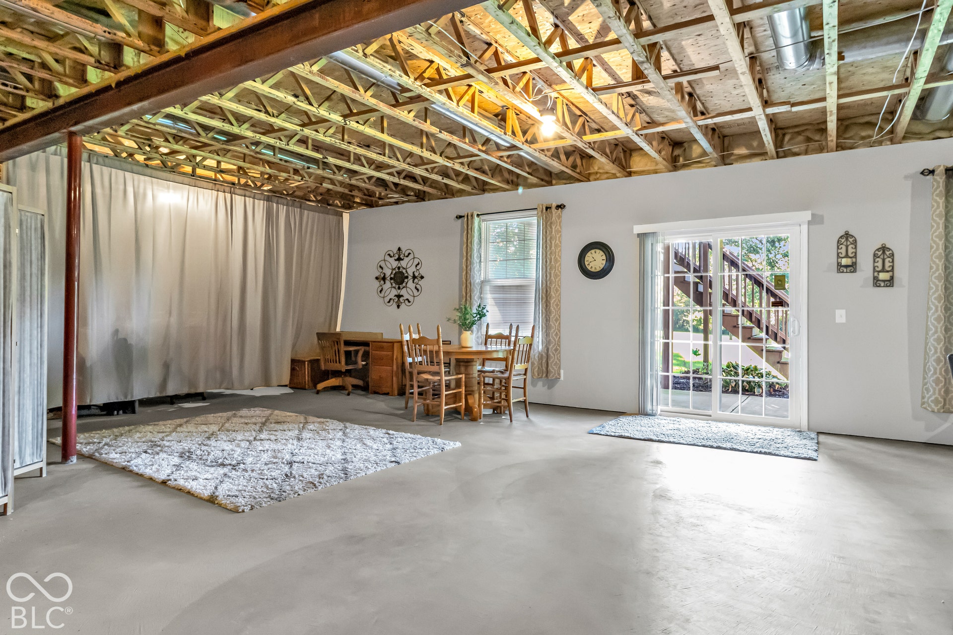 Multiple windows allow for bedrooms to be added if more are needed.