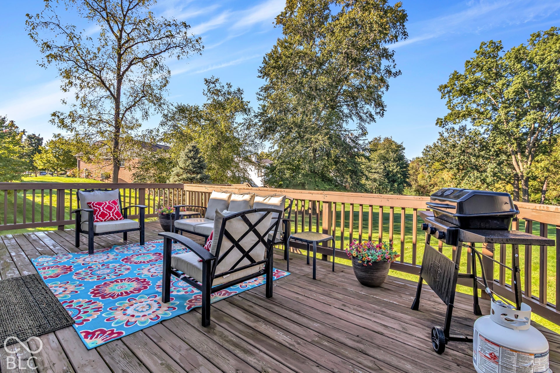 Enjoy peaceful, private views year round!