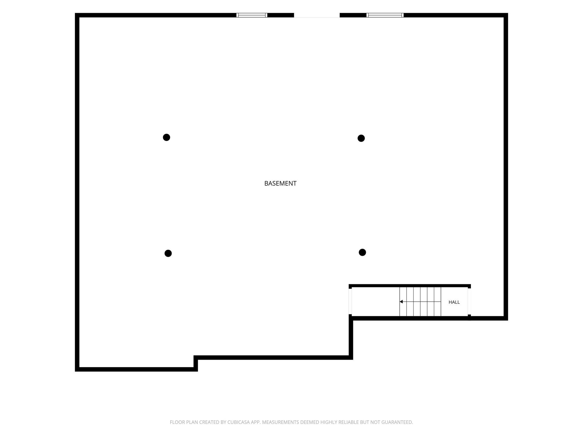 Basement floor plan