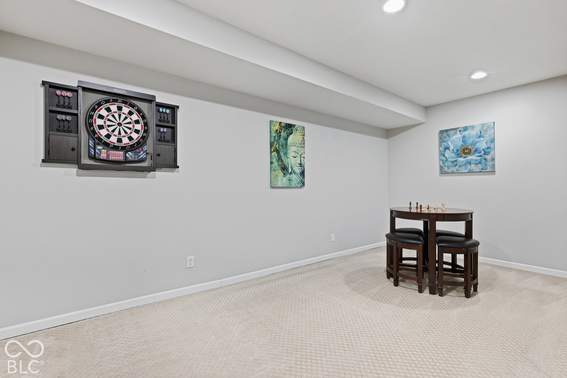 The bonus area is a great spot to add your new bar to the lower level