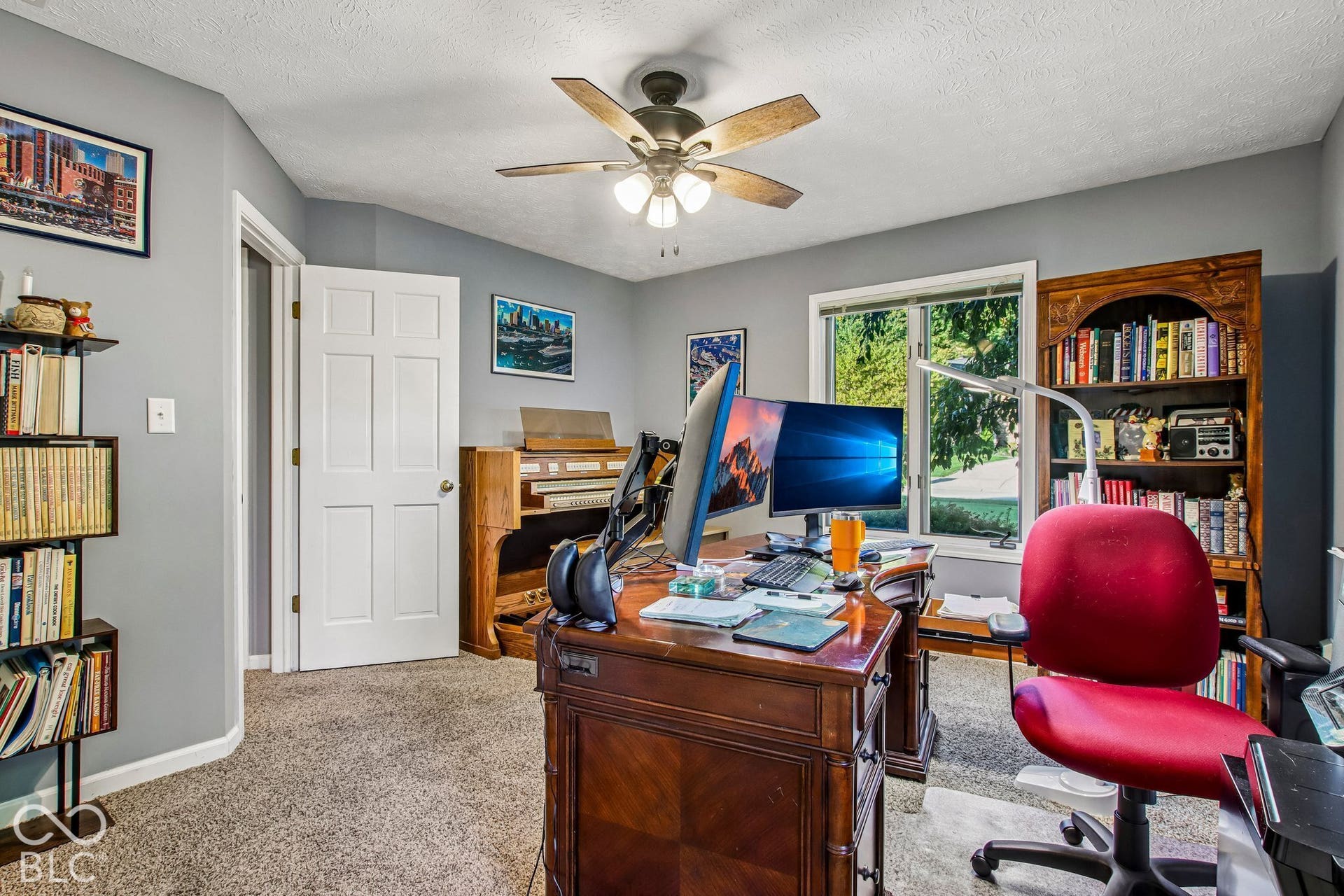 View of updated 3rd bedroom with 2 FULL closets
