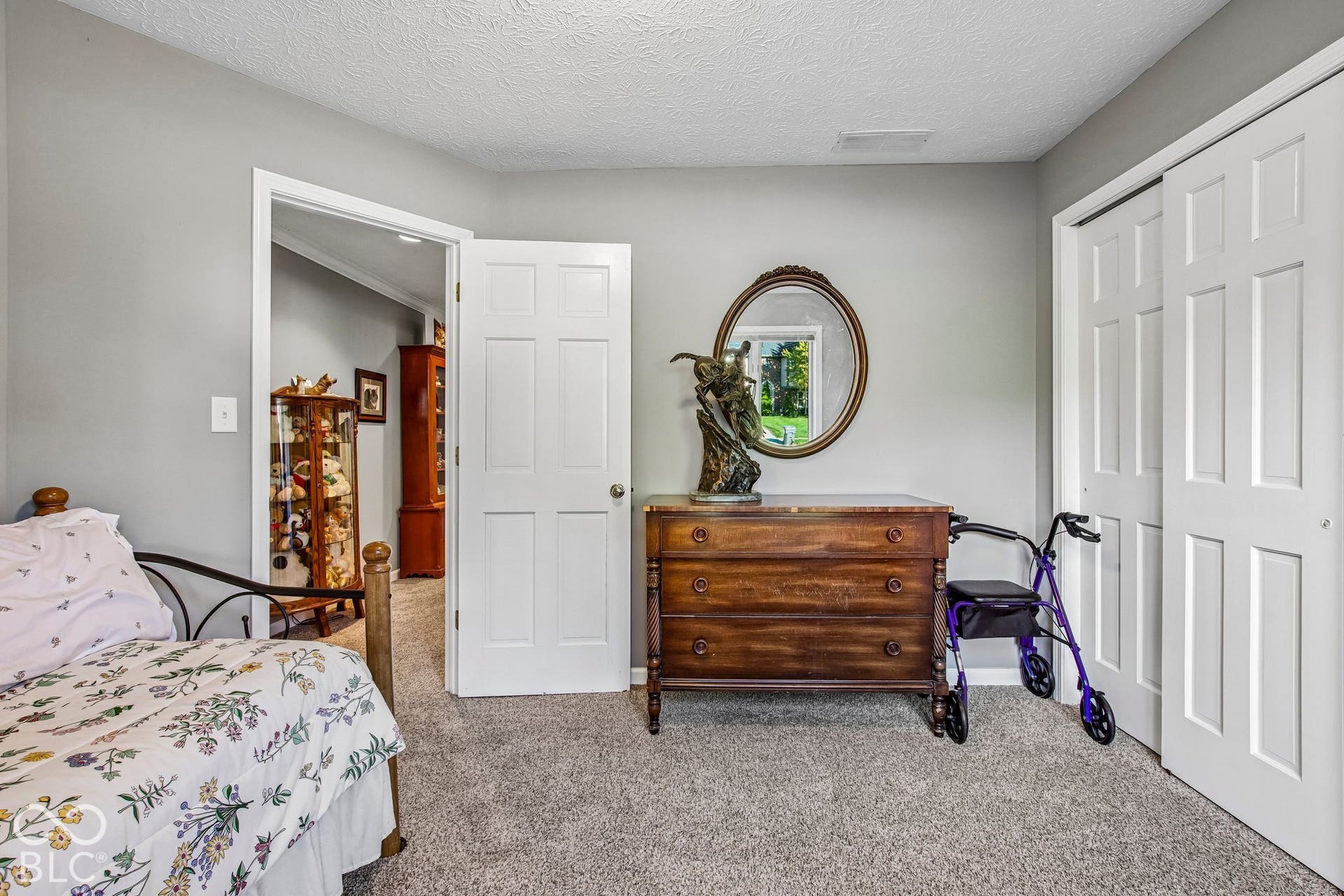 View of updated 2nd Bedroom with 2 FULL closets