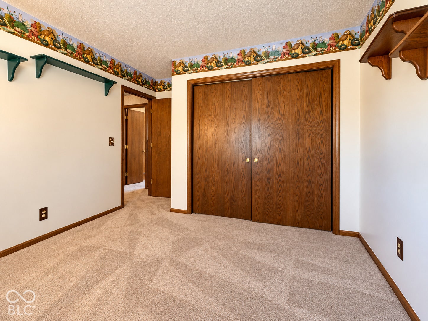 3680 S State Road 75, Coatesville, IN 46121 Wall-to-wall carpeting, wood-finish closet doors, and wood trim throughout