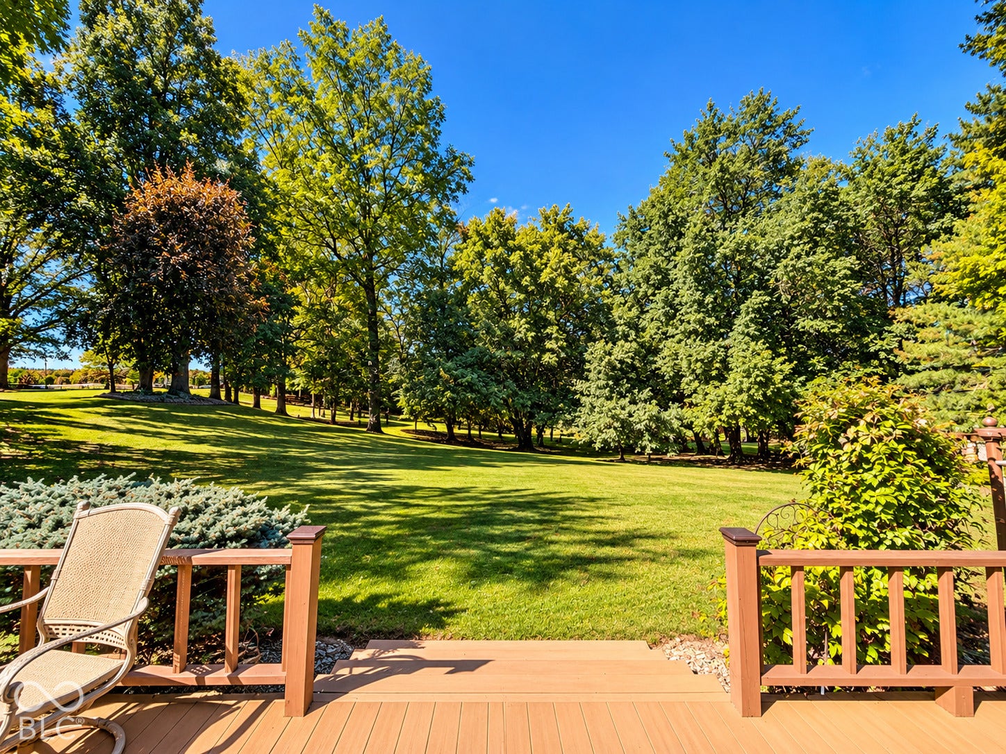 3680 S State Road 75, Coatesville, IN 46121 Composite deck flooring with a wood-finish railing